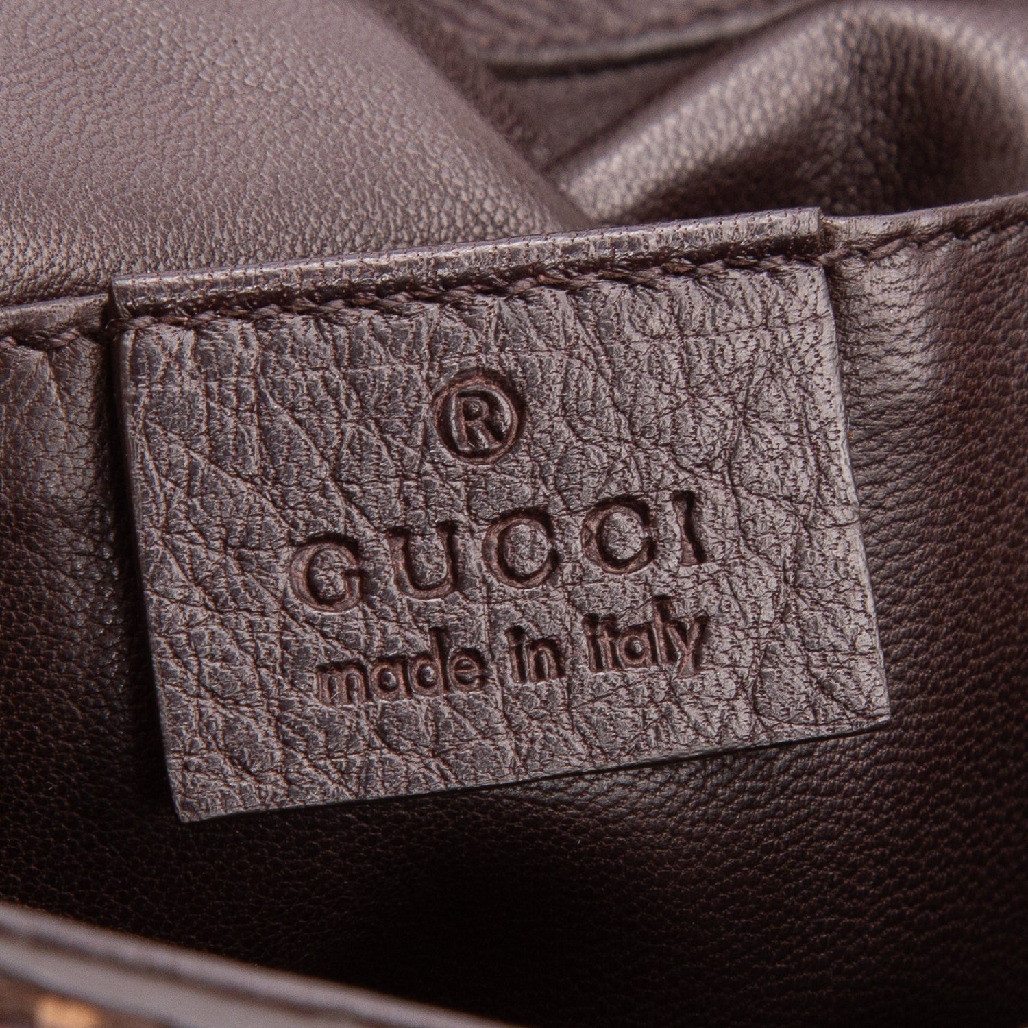 Gucci Brown Python Bamboo Croisette Evening Bag w/ Box