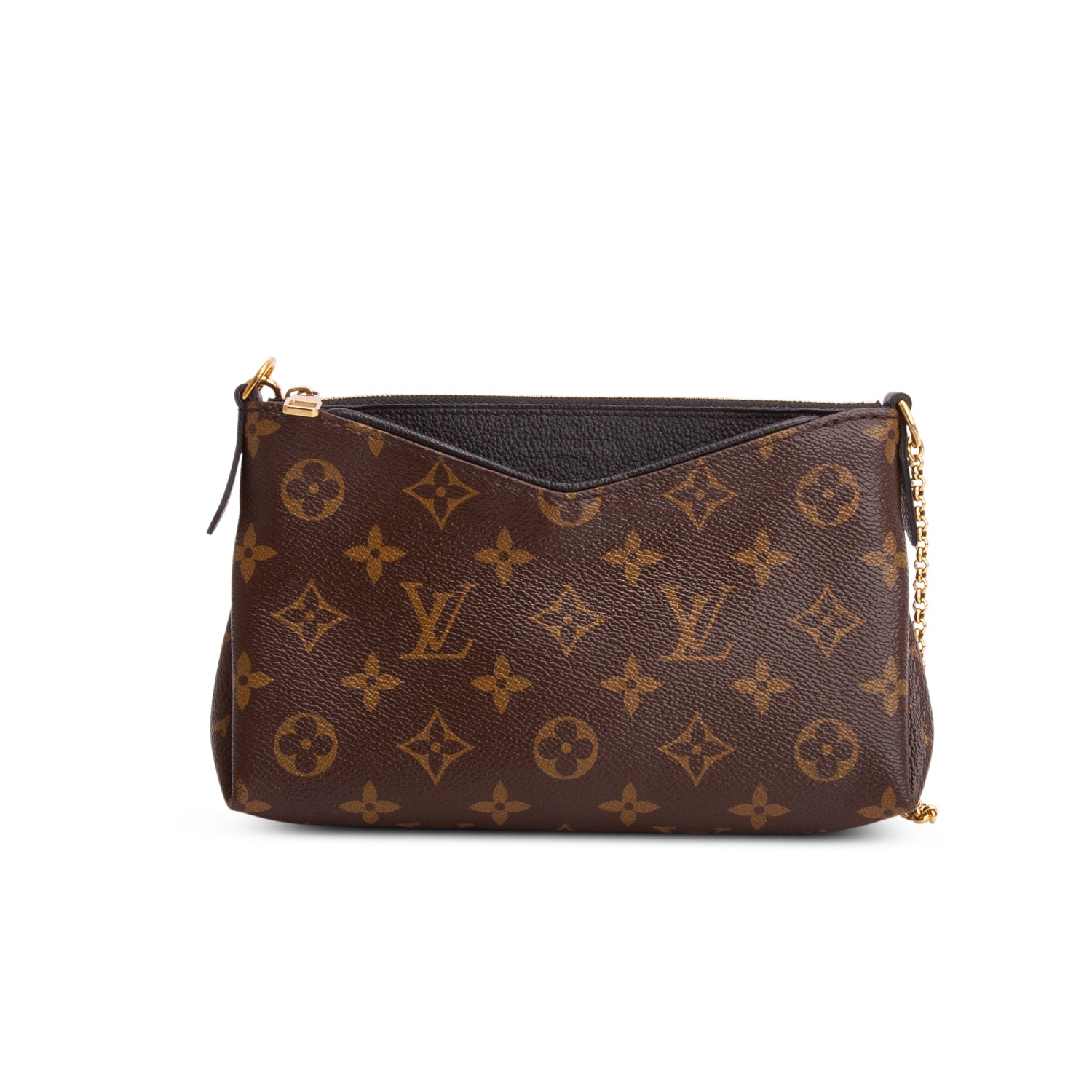 Louis Vuitton Monogram Pallas Clutch w/ Straps