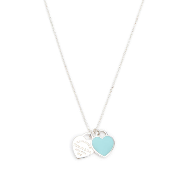 Tiffany & Co. Return to Tiffany Mini Double Heart Tag Pendant