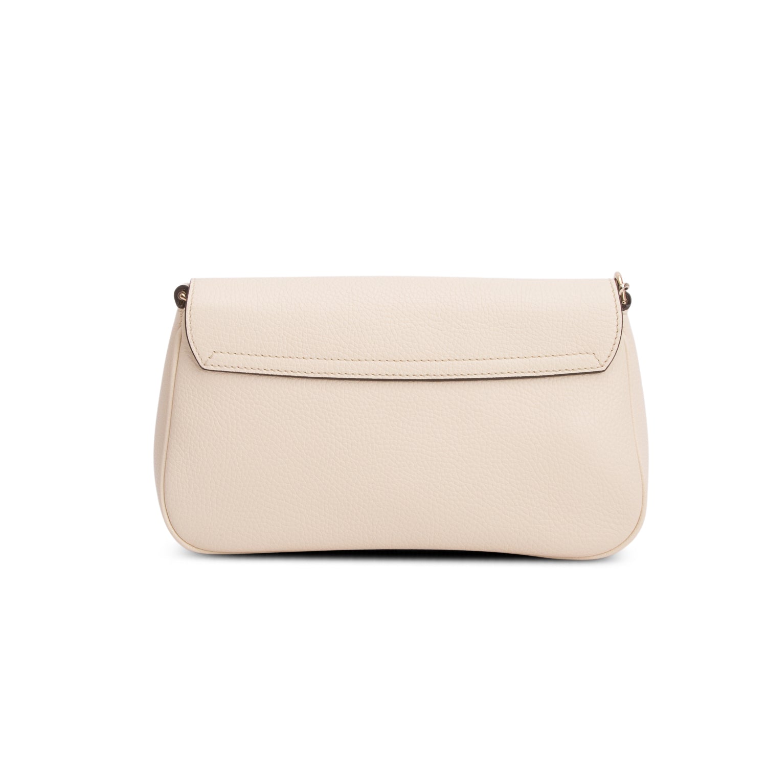 Gucci Cream Pebbled Calfksin Medium Soho Chain Crossbody Bag