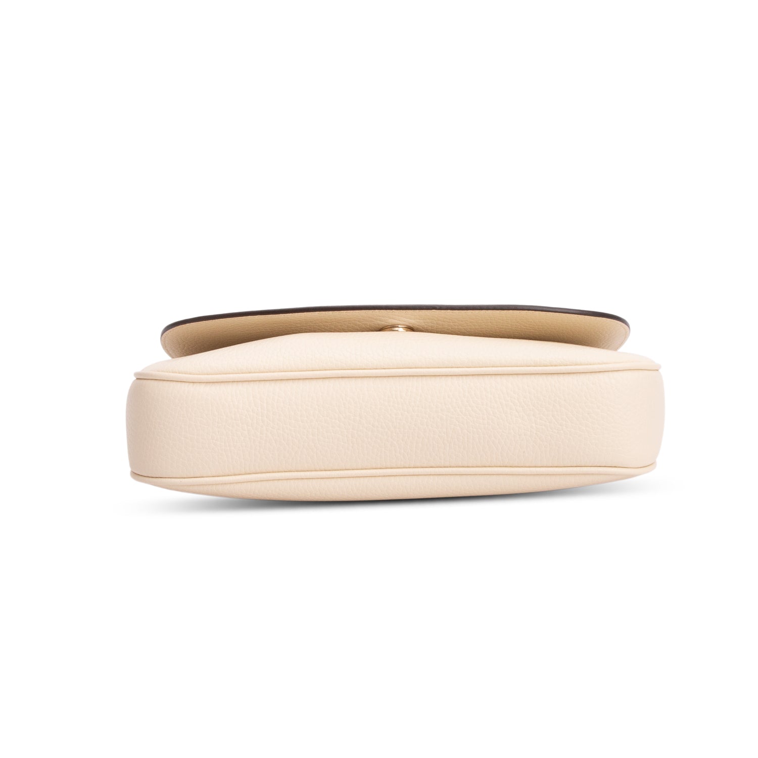Gucci Cream Pebbled Calfksin Medium Soho Chain Crossbody Bag
