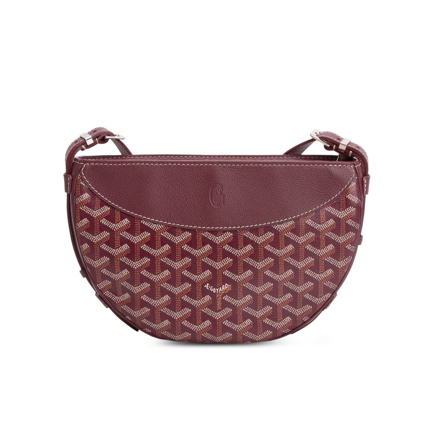 Goyard 2024 Burgundy Goyardine Canvas Hirondelle