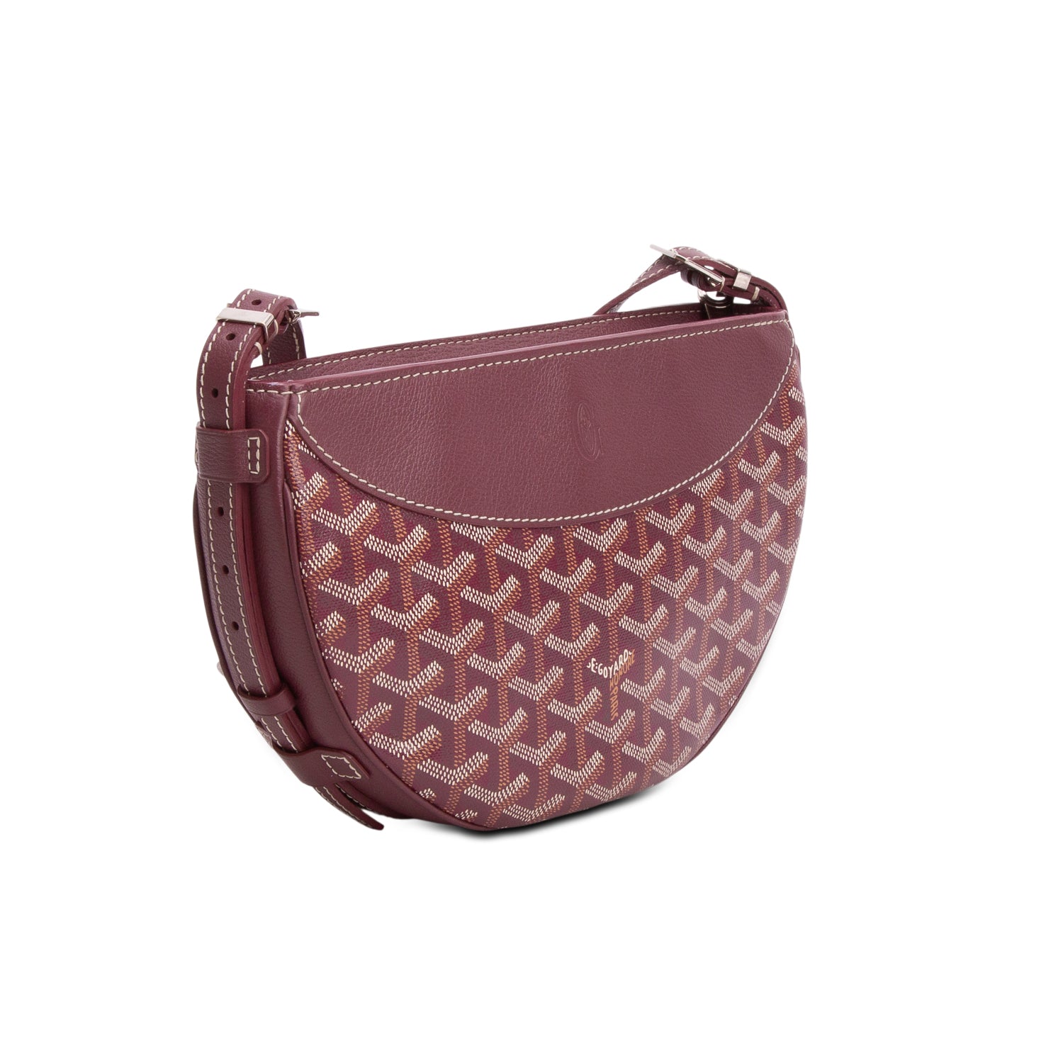 Goyard 2024 Burgundy Goyardine Canvas Hirondelle