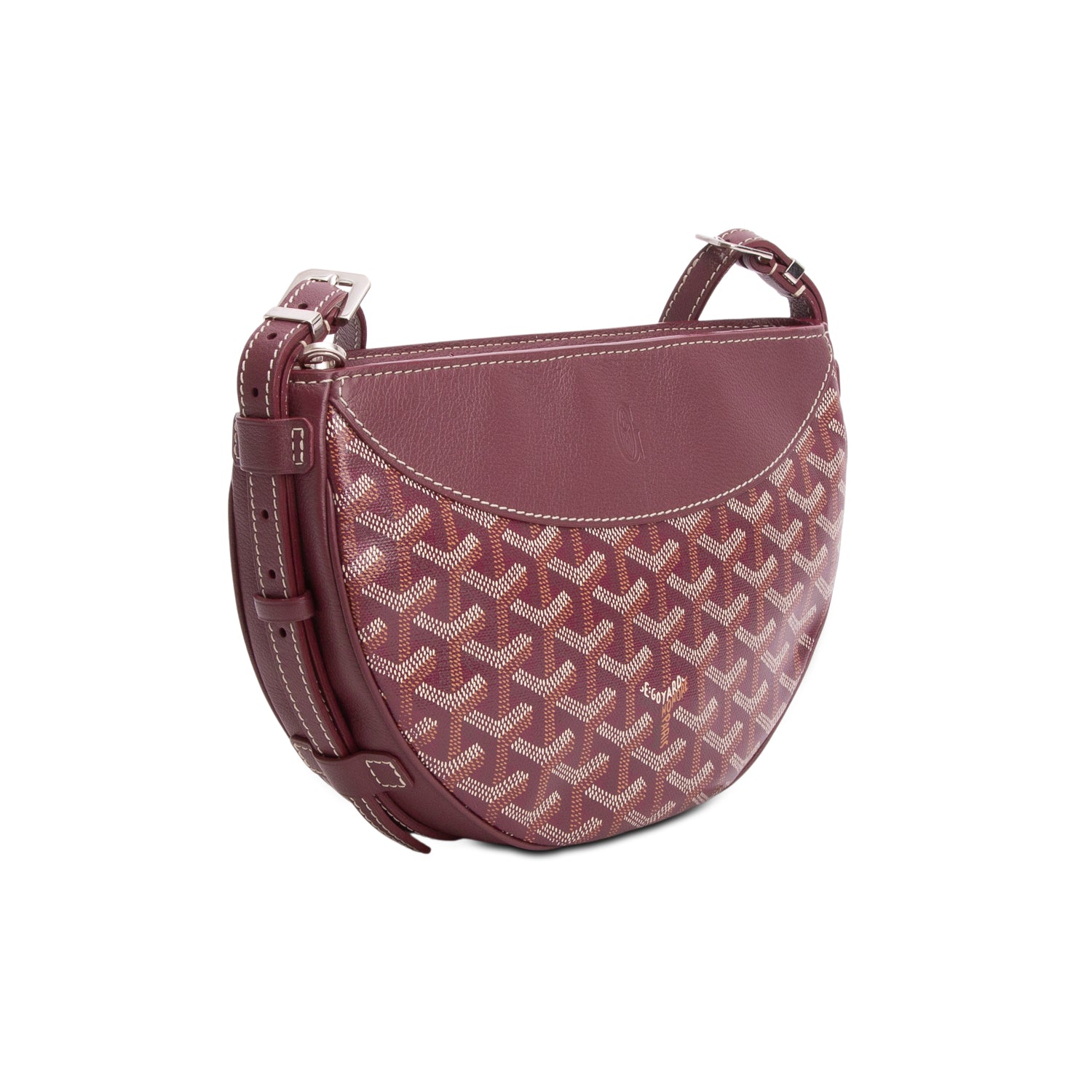 Goyard 2024 Burgundy Goyardine Canvas Hirondelle