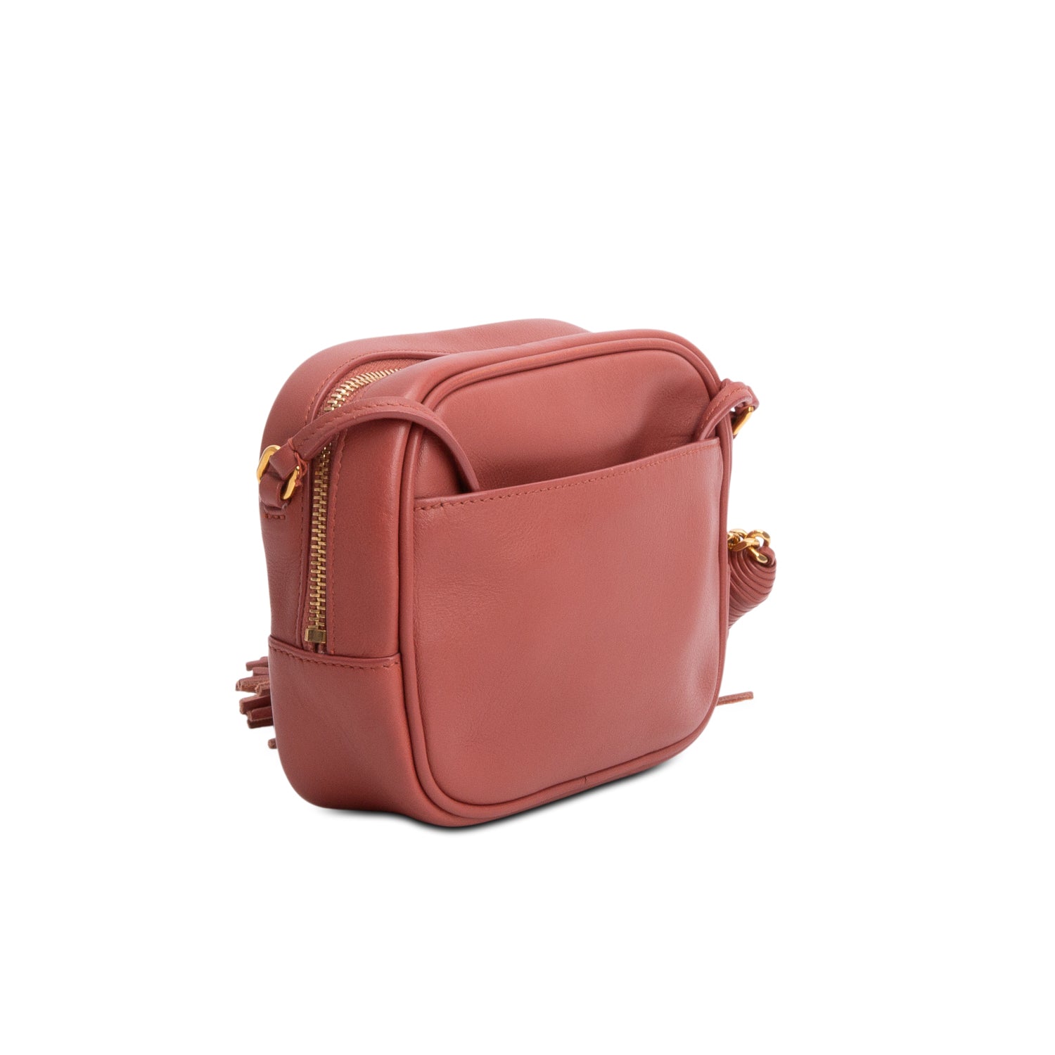 Saint Laurent Pink Lambskin Leather Monogram Blogger Bag w/ Box