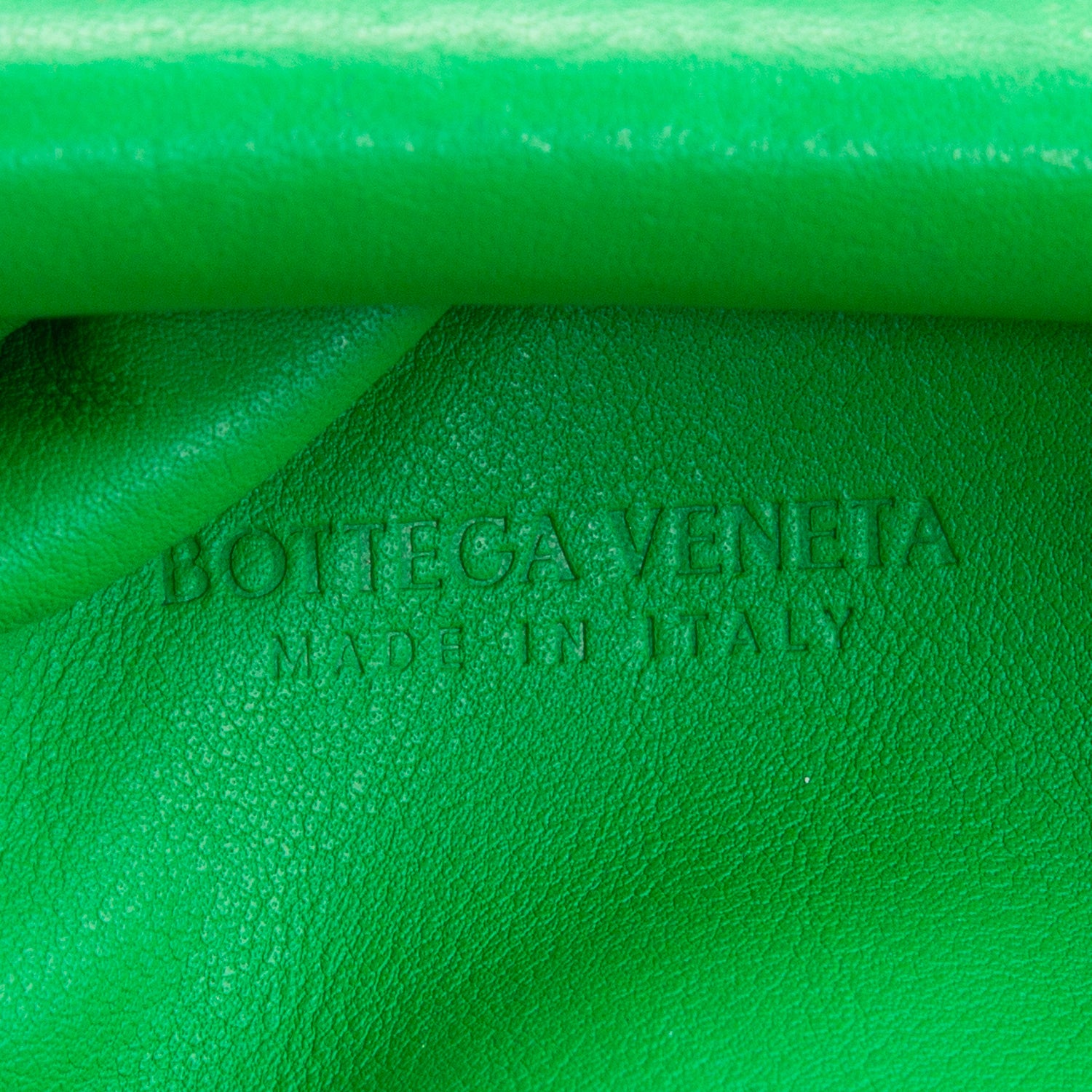 Bottega Veneta Green Nappa The Mini Pouch