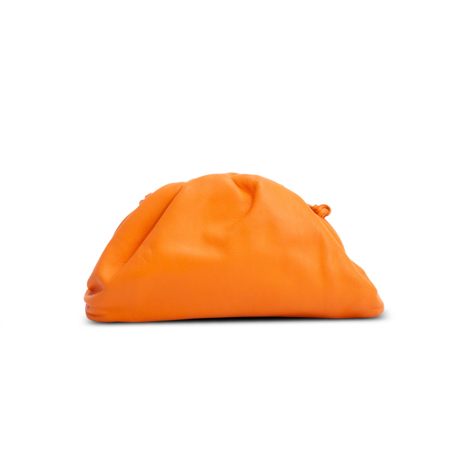 Bottega Veneta Orange Nappa The Mini Pouch