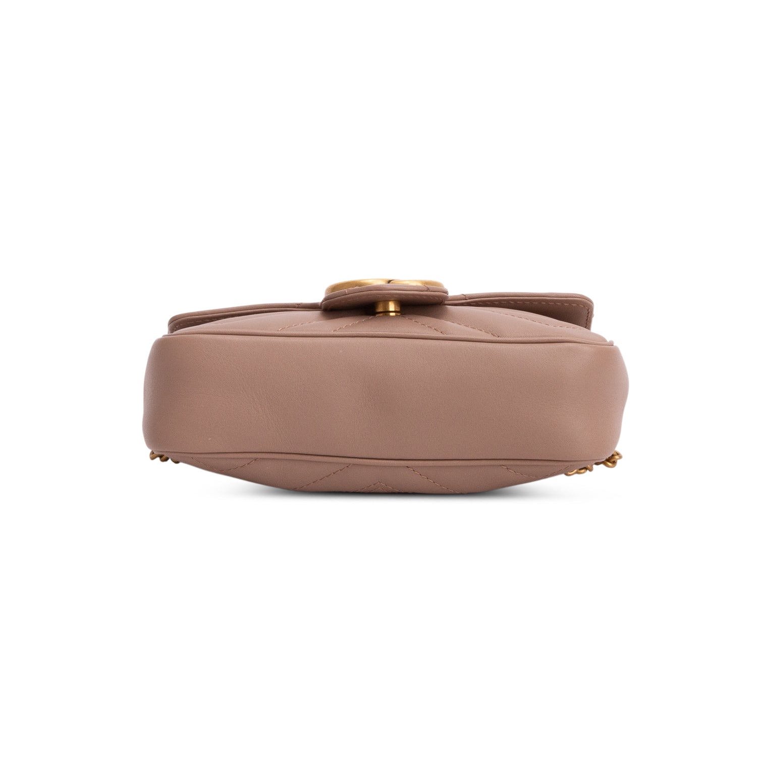 Gucci Pink GG Marmont Matelasse Leather Super Mini Bag
