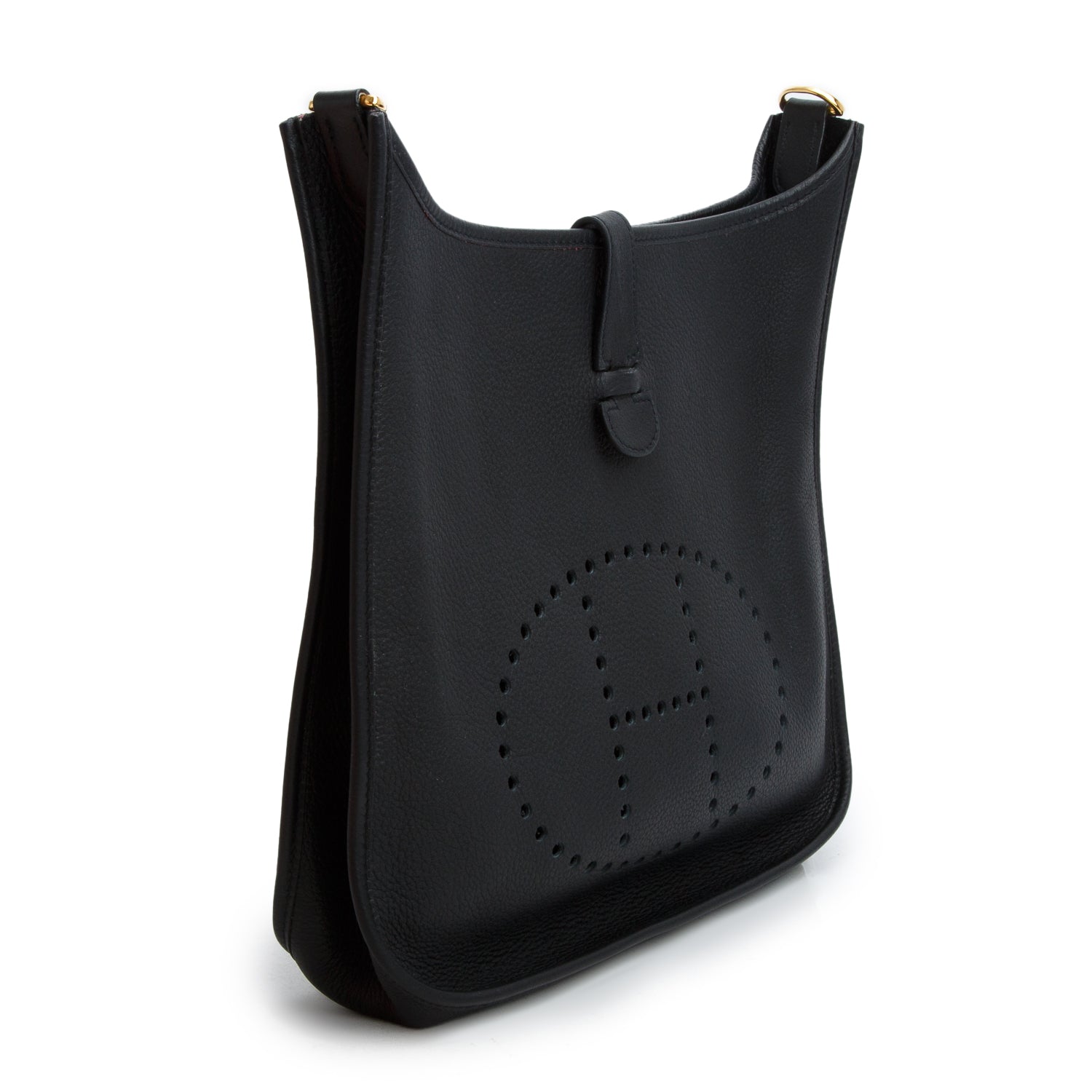 Hermes Noir Taurillon Clemence Evelyne I 33 W/ Box