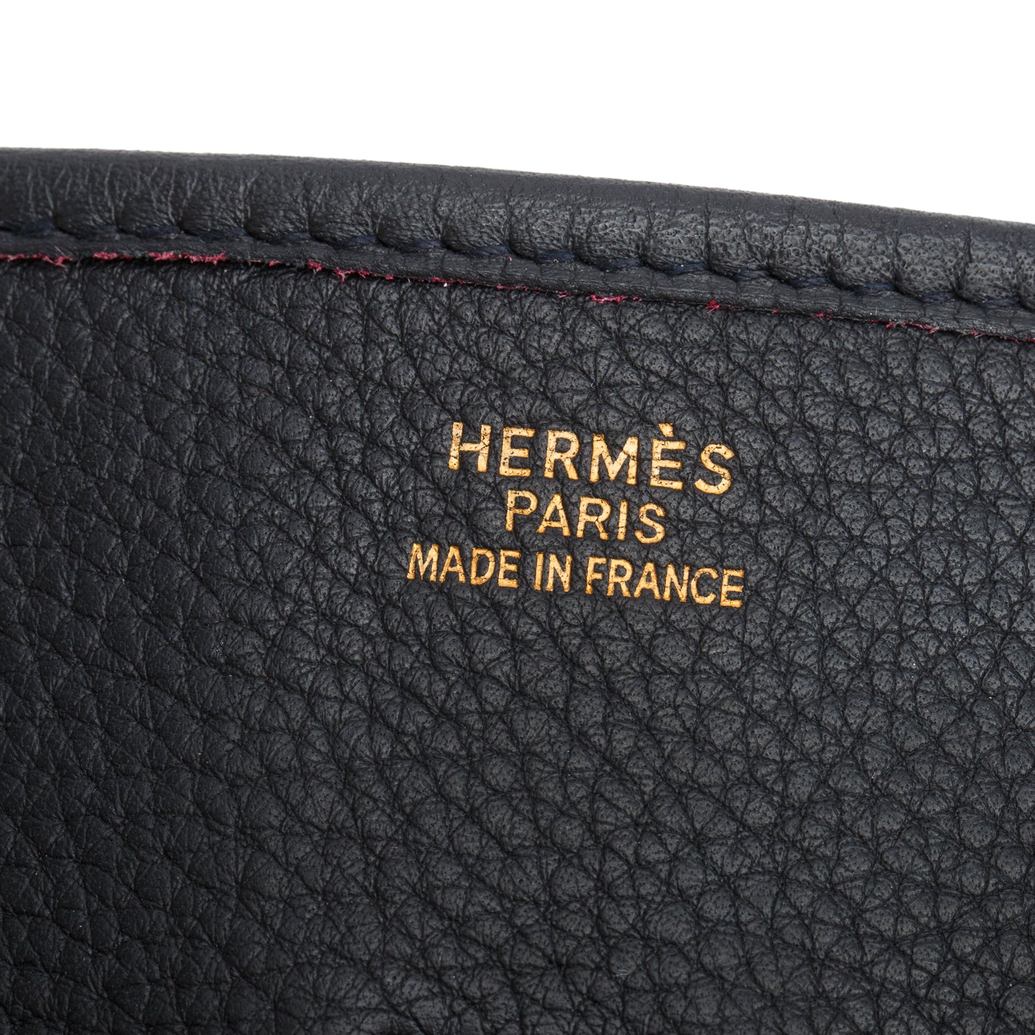 Hermes Noir Taurillon Clemence Evelyne I 33 W/ Box
