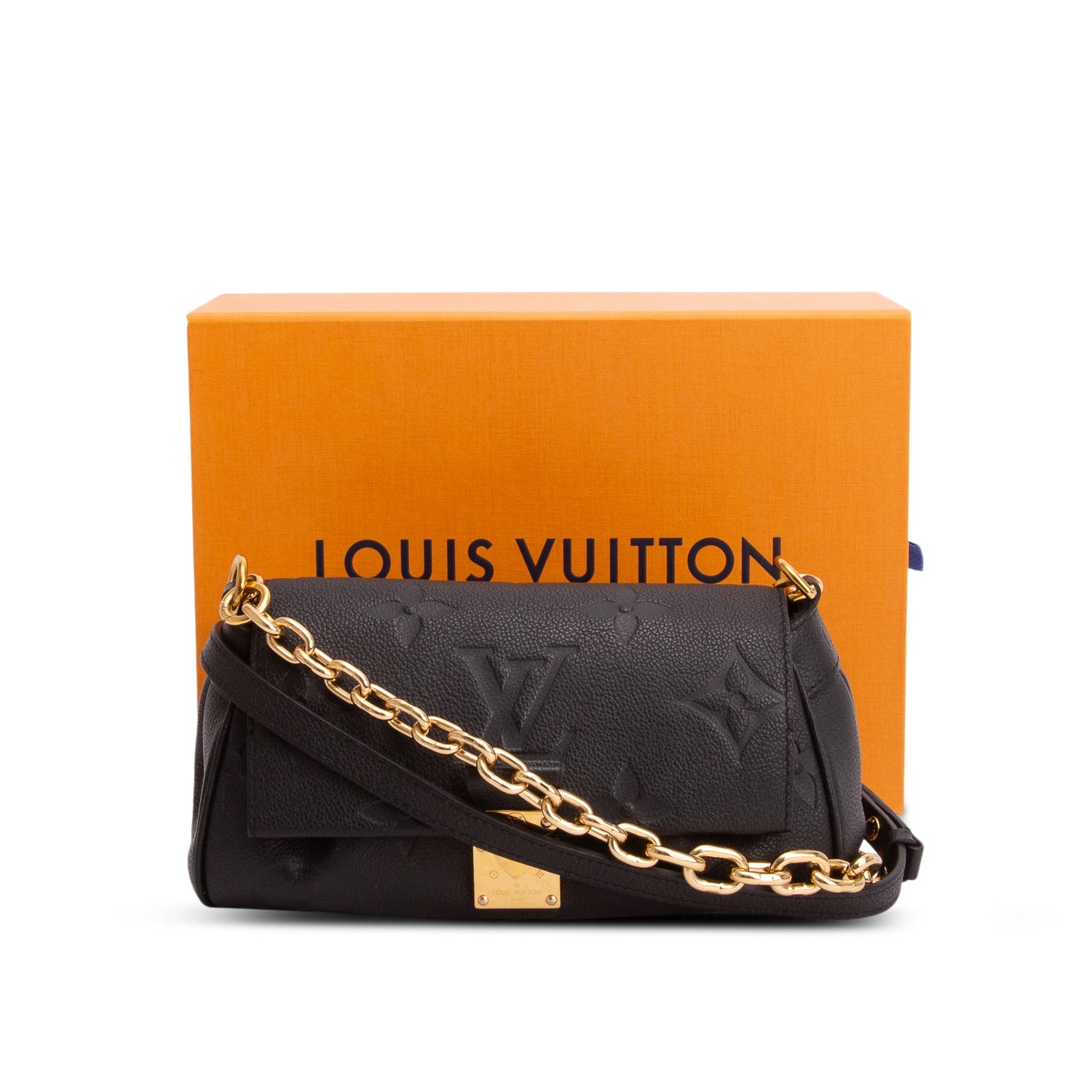 Louis Vuitton Black Empreinte Monogram Giant Favorite w/ Box