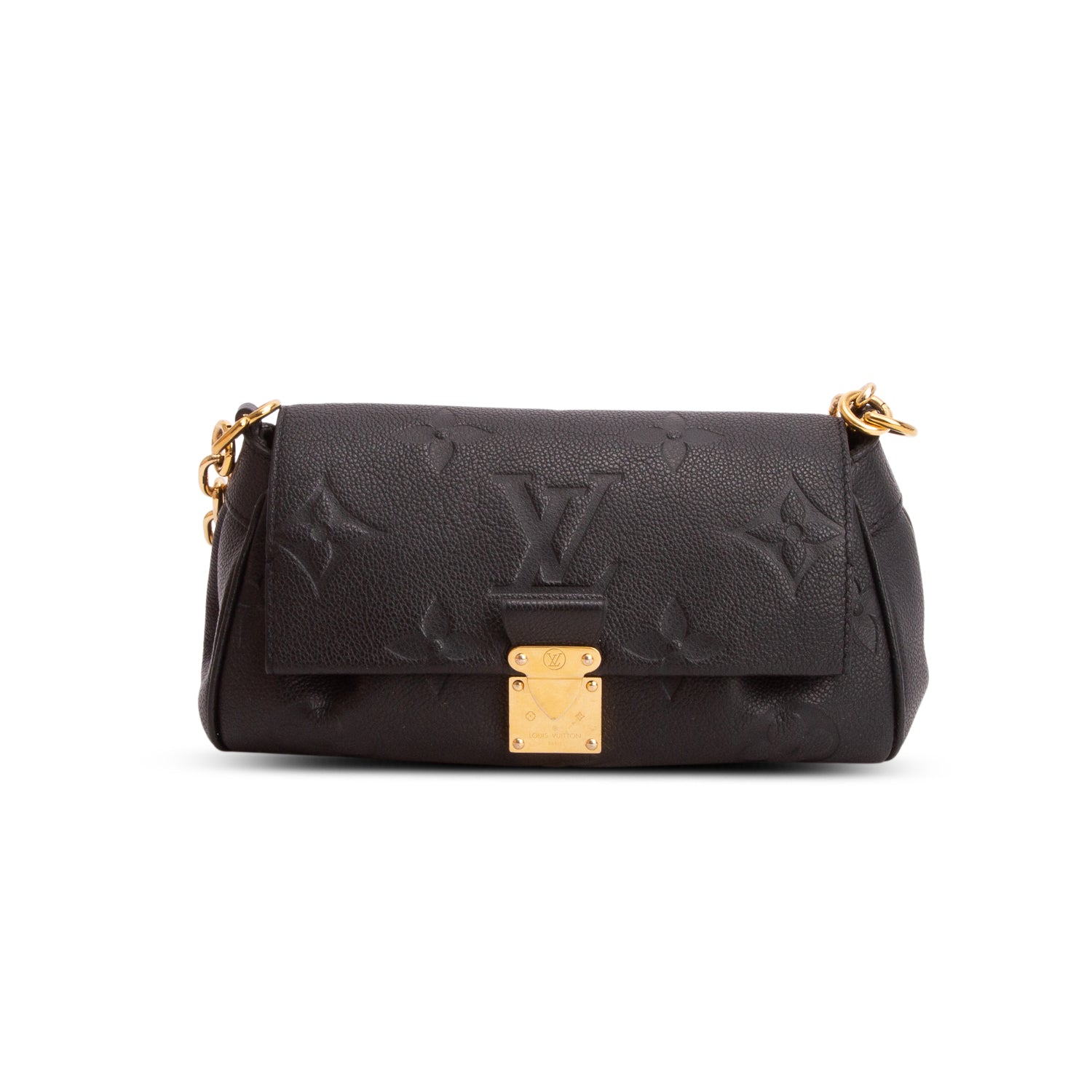 Louis Vuitton Black Empreinte Monogram Giant Favorite w/ Box & Straps
