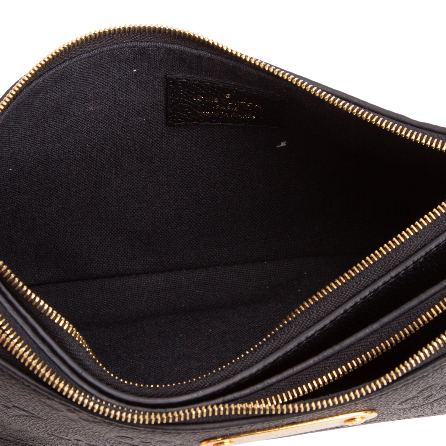 Louis Vuitton Black Empreinte Monogram Liv Pochette w/ Box & Straps