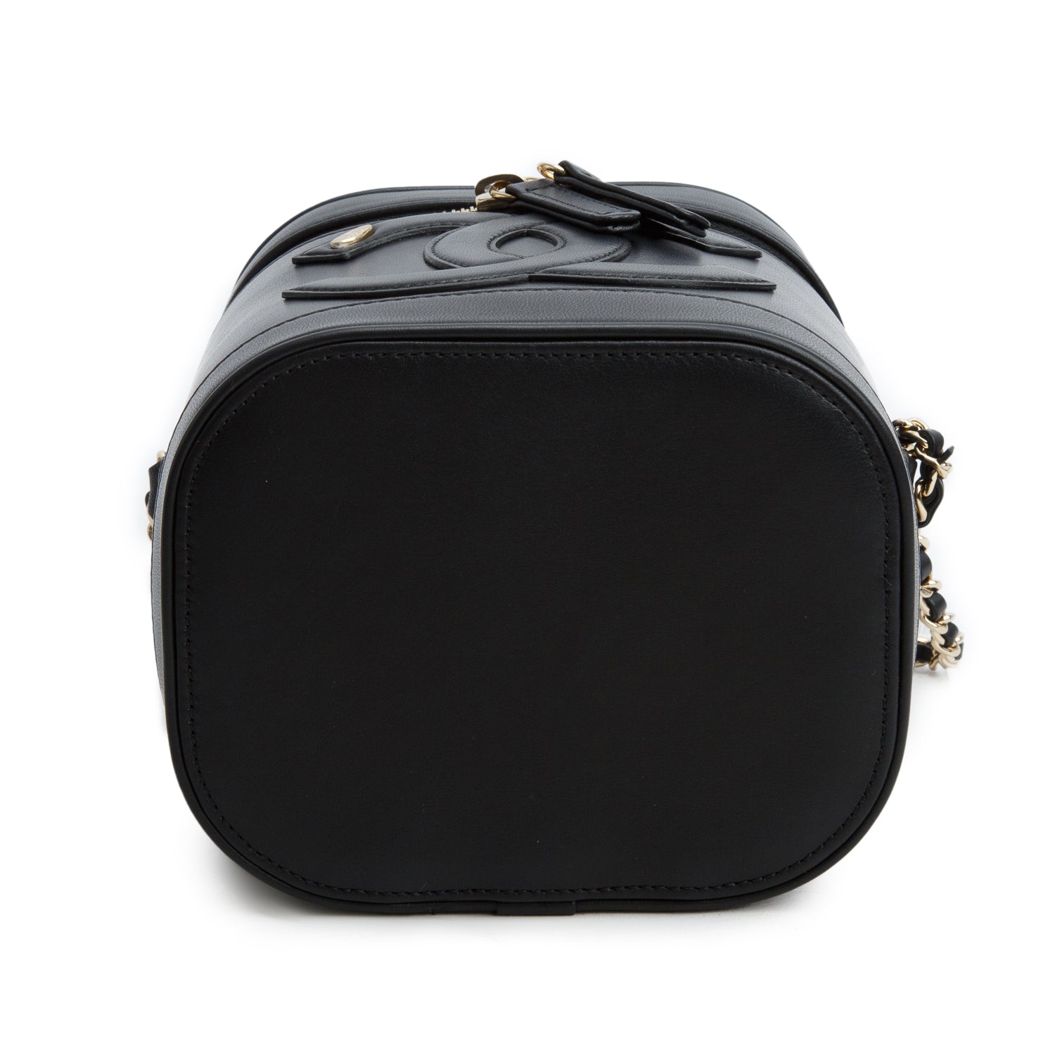 Chanel Black Lambskin Timeless Vanity Cosmetic Case w/ Box & Authenticity Card