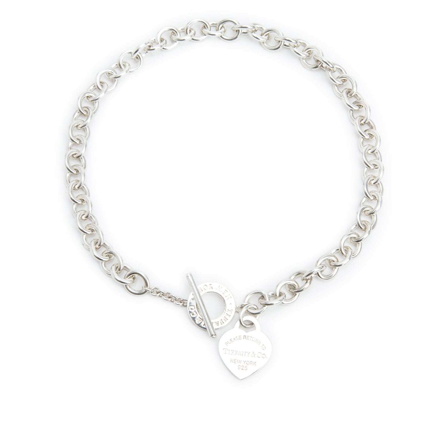 Tiffany & Co. Sterling Silver Return To Tiffany Heart Tag Necklace