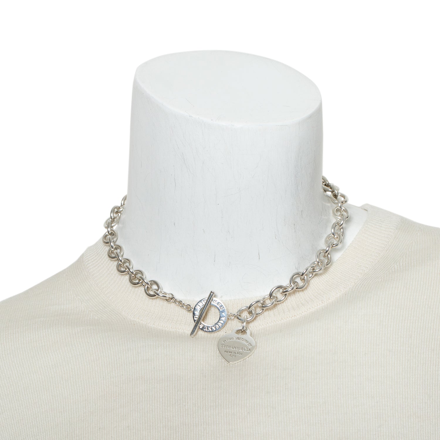 Tiffany & Co. Sterling Silver Return To Tiffany Heart Tag Necklace