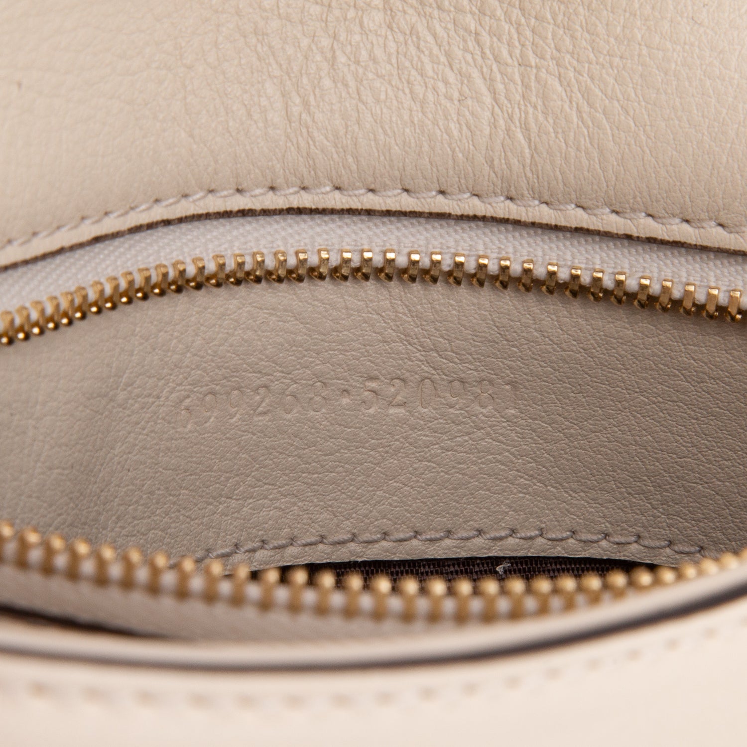 Gucci Cream Calfskin Leather Blondie Shoulder Bag w/ Straps