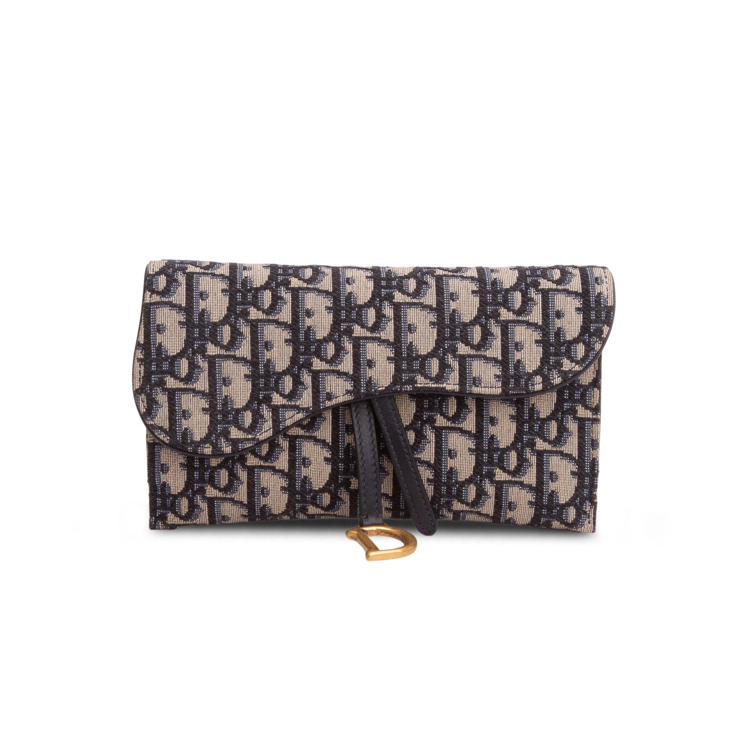 Christian Dior 2020 Oblique Small Saddle Chain Pouch w/ Box & Insert