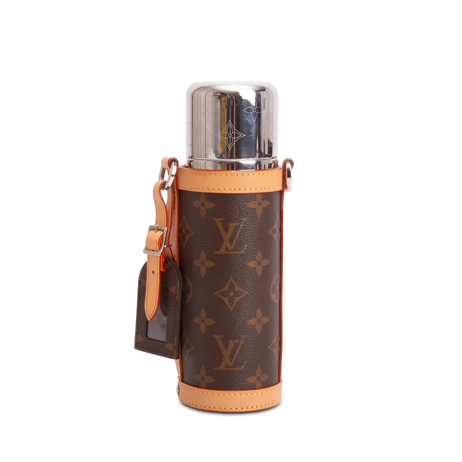 Louis Vuitton Monogram LV Vers Flask Holder & Thermos w/ Strap