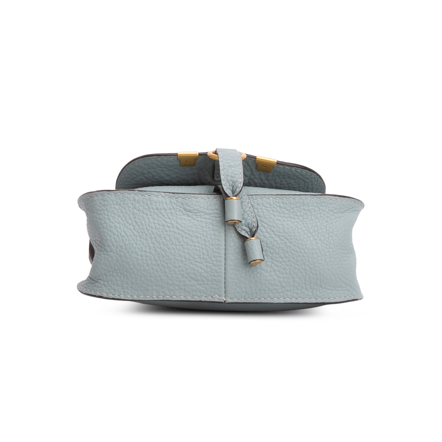 Chloe 2020 Blue Calfskin Mini Marcie Satchel w/ Strap