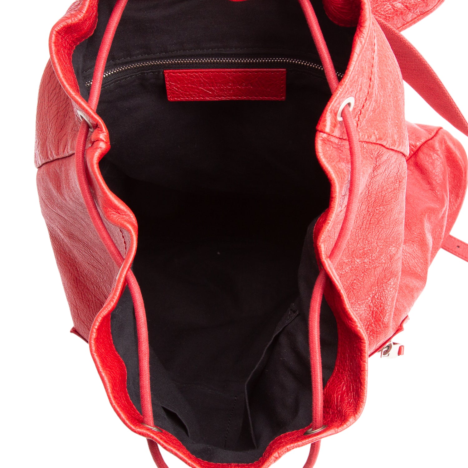 Balenciaga Red Agneau Classic Hardware S Traveler Backpack