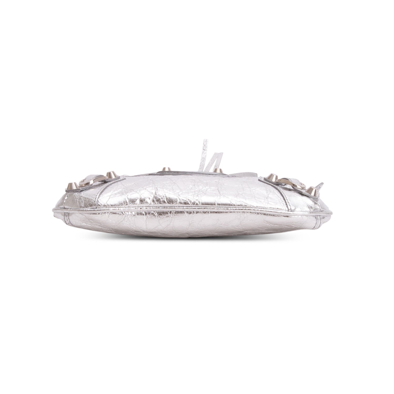 Balenciaga Silver Arena Lambskin Le City Pouch w/ Straps