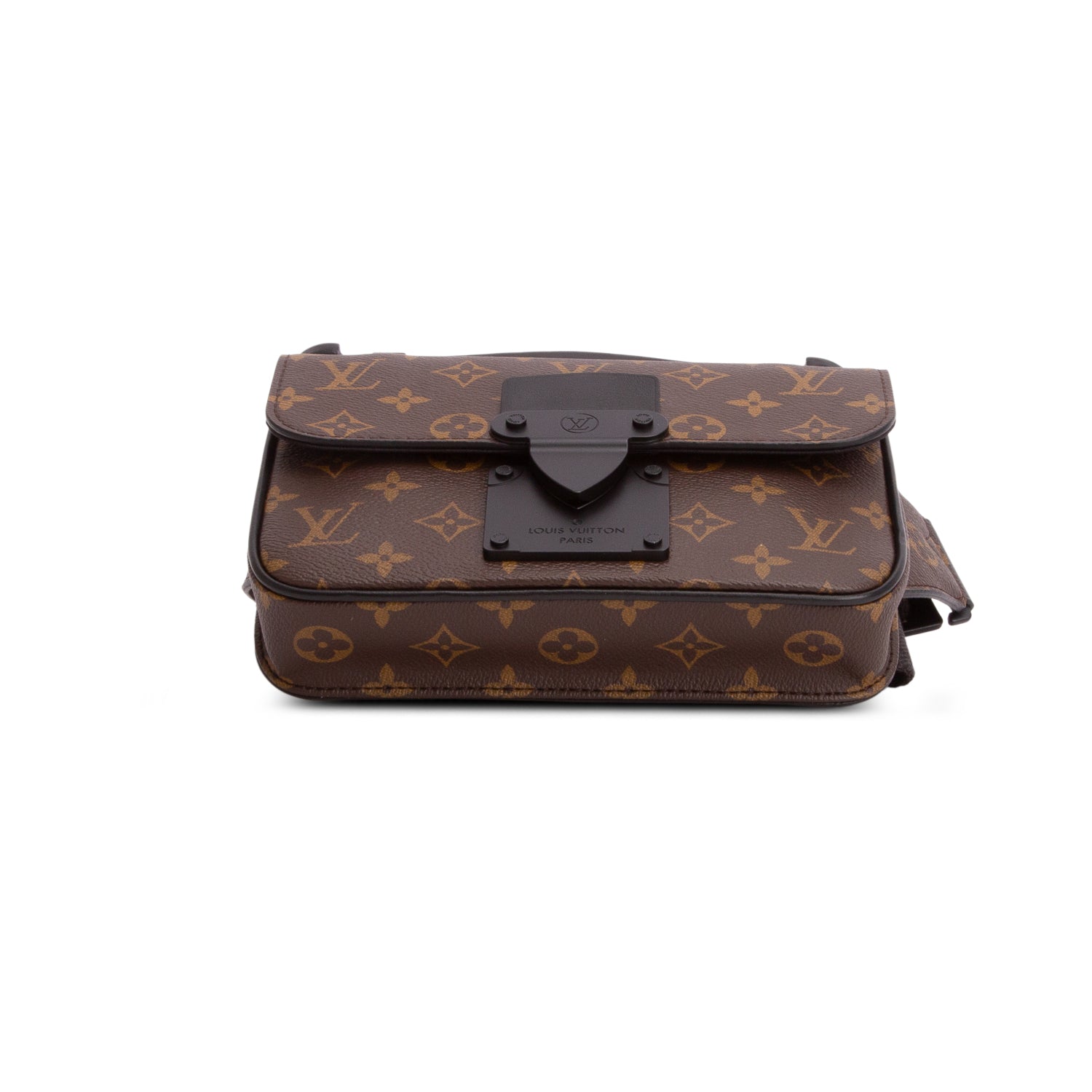 Louis Vuitton Monogram Macassar S Lock Sling Bag