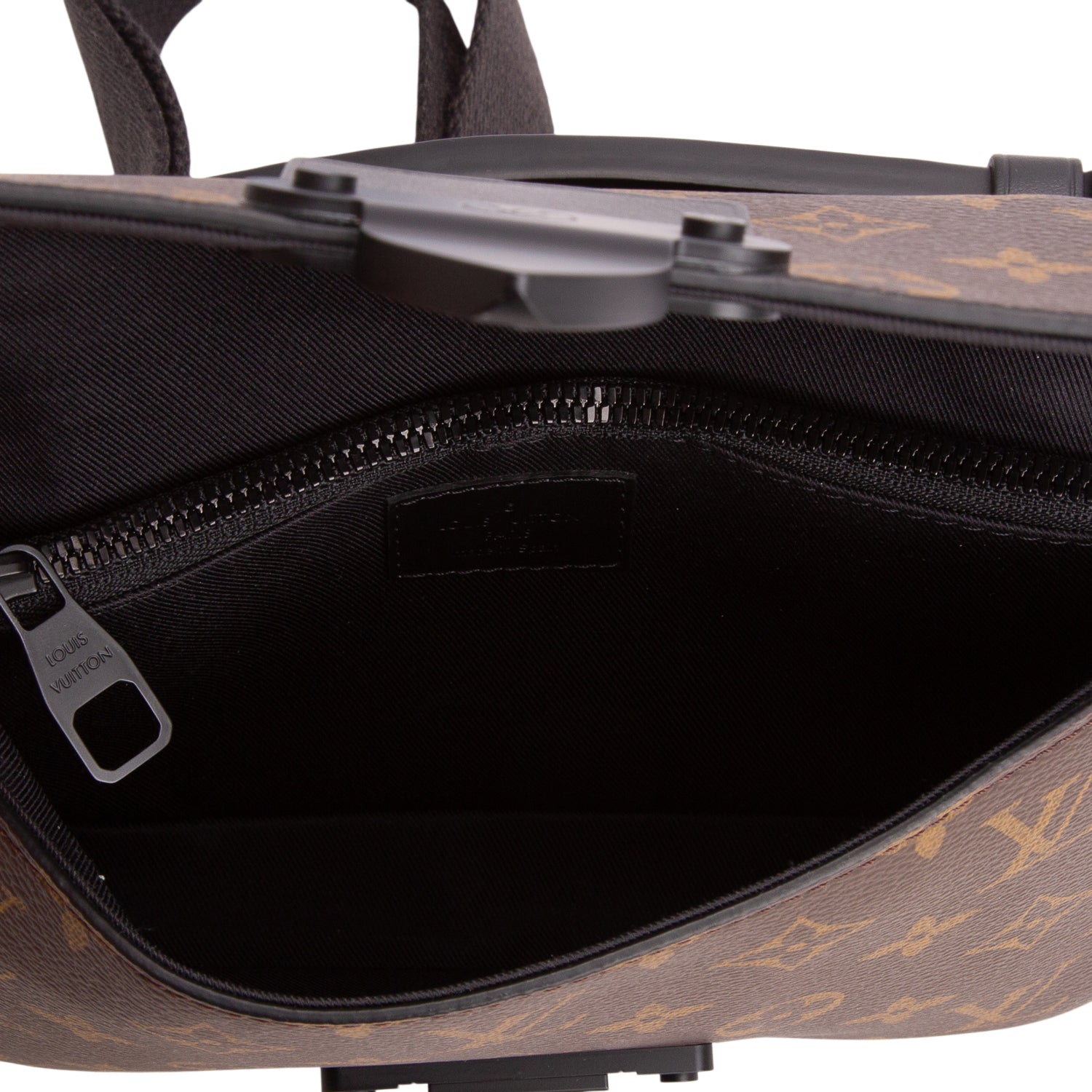 Louis Vuitton Monogram Macassar S Lock Sling Bag