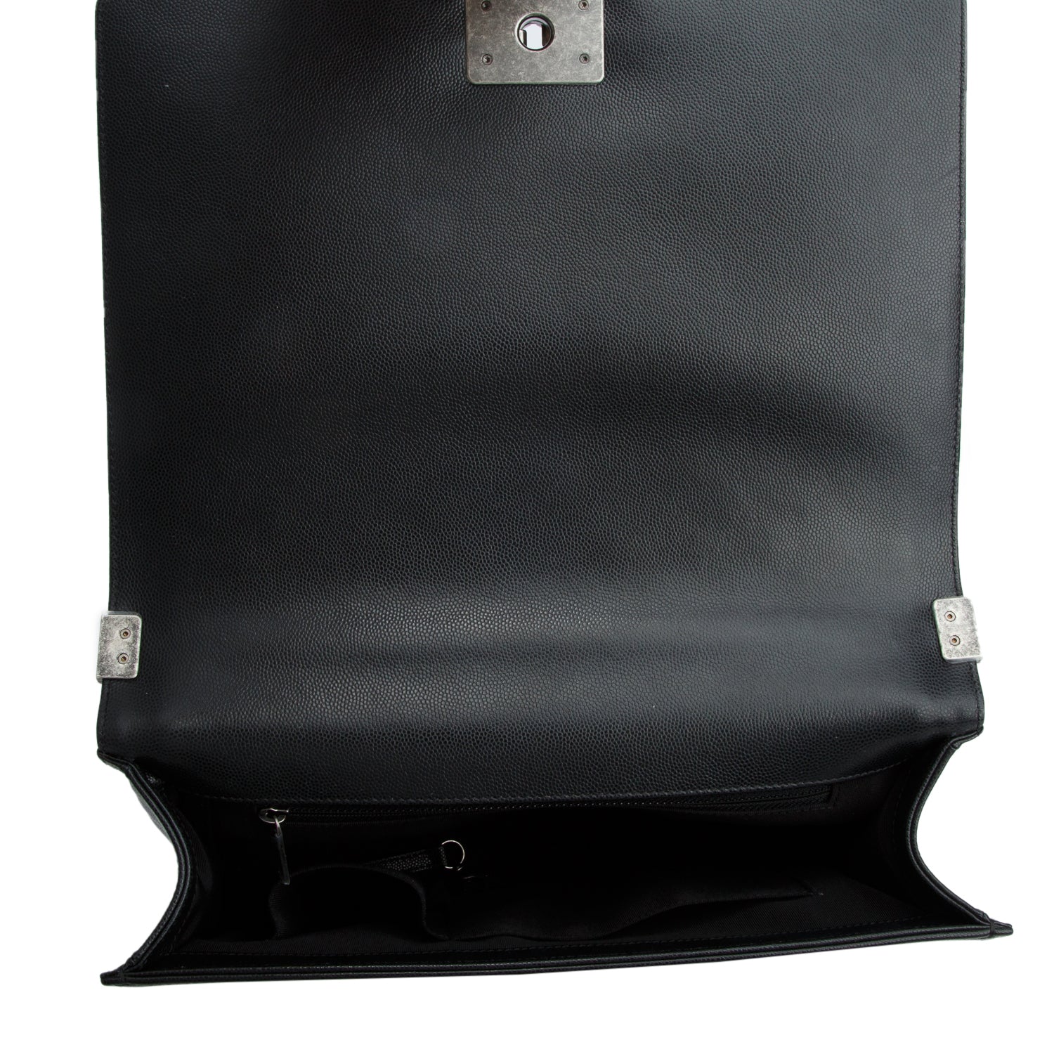 Chanel 2020 Black Caviar Quilted Large Boy Flap w/ Box, Authenticity Card & Receipt