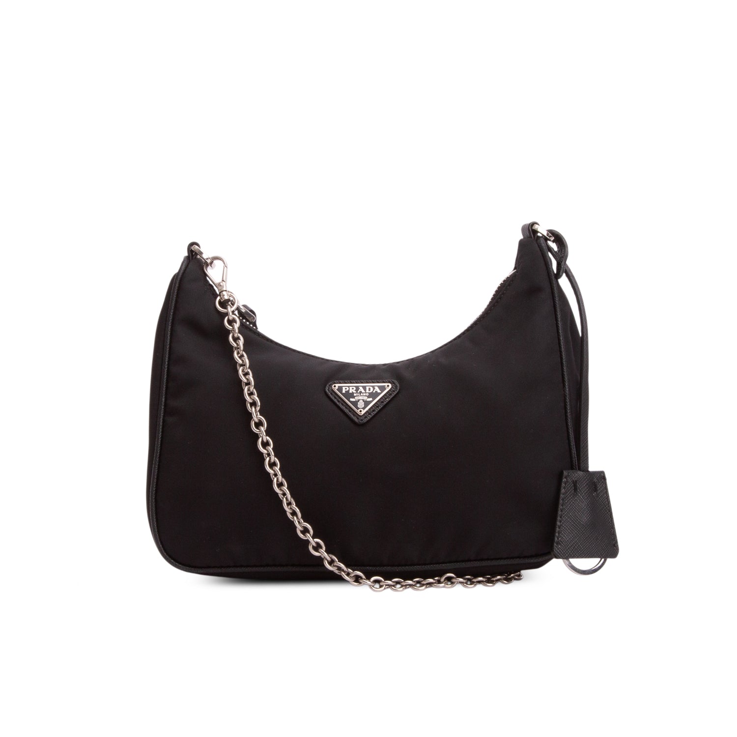 Prada Black Re-Edition 2005 Re-Nylon Bag w/ Straps – OLIVER'S