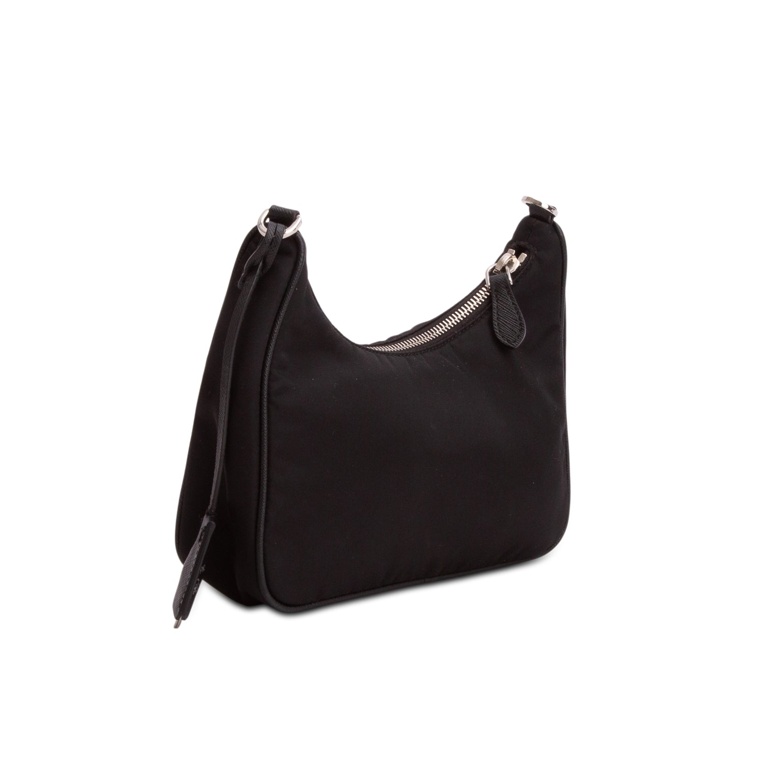 Prada Black Re-Edition 2005 Re-Nylon Bag w/ Straps