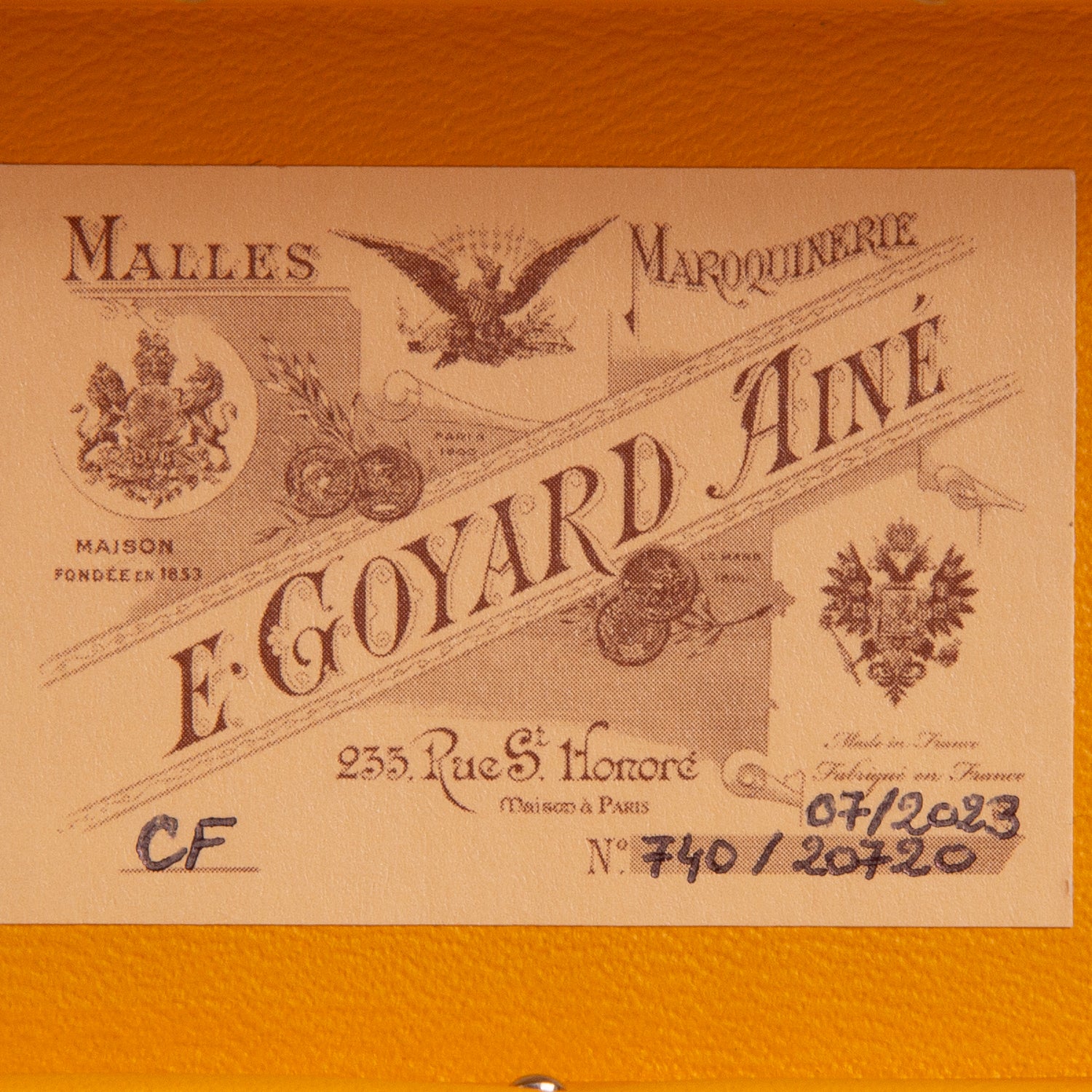 Goyard 2023 Red Goyardine Cassette Trunk