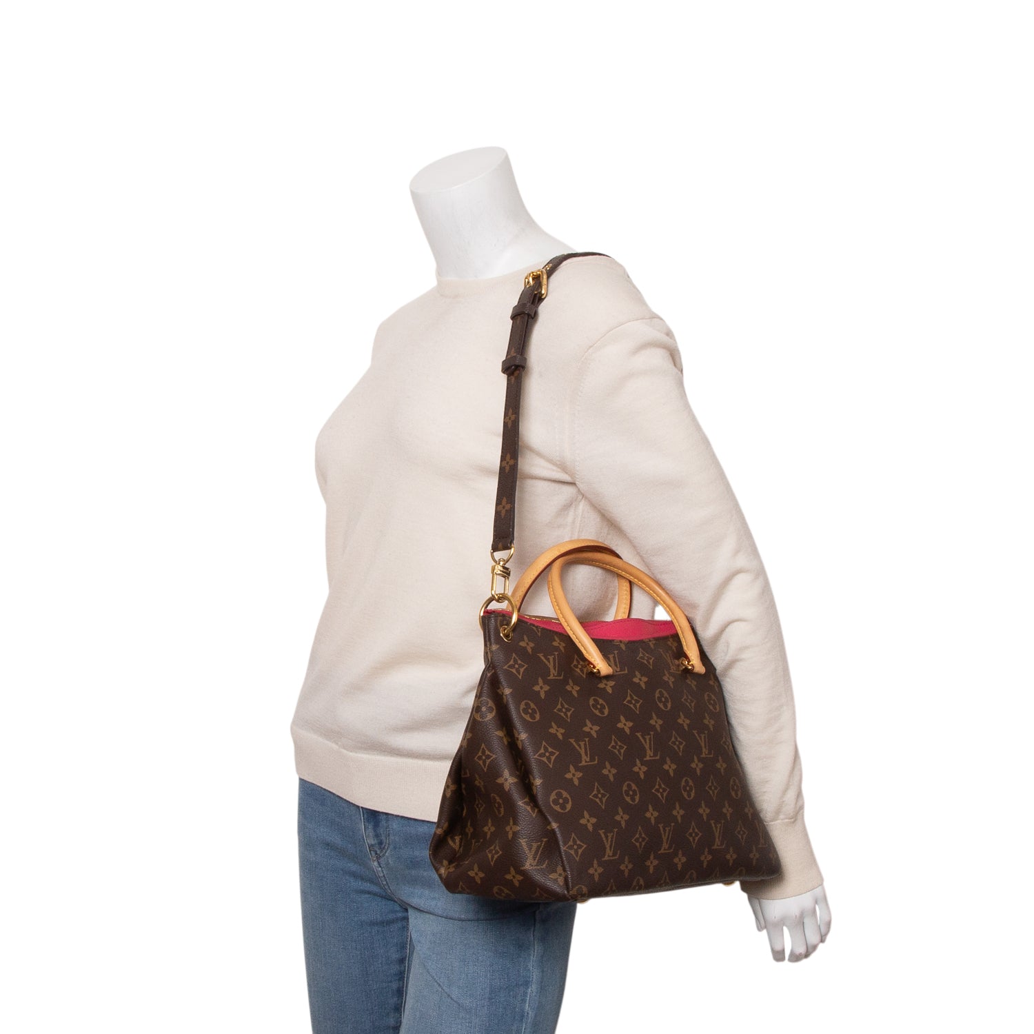 Louis Vuitton Monogram Pallas Tote w/ Box & Strap