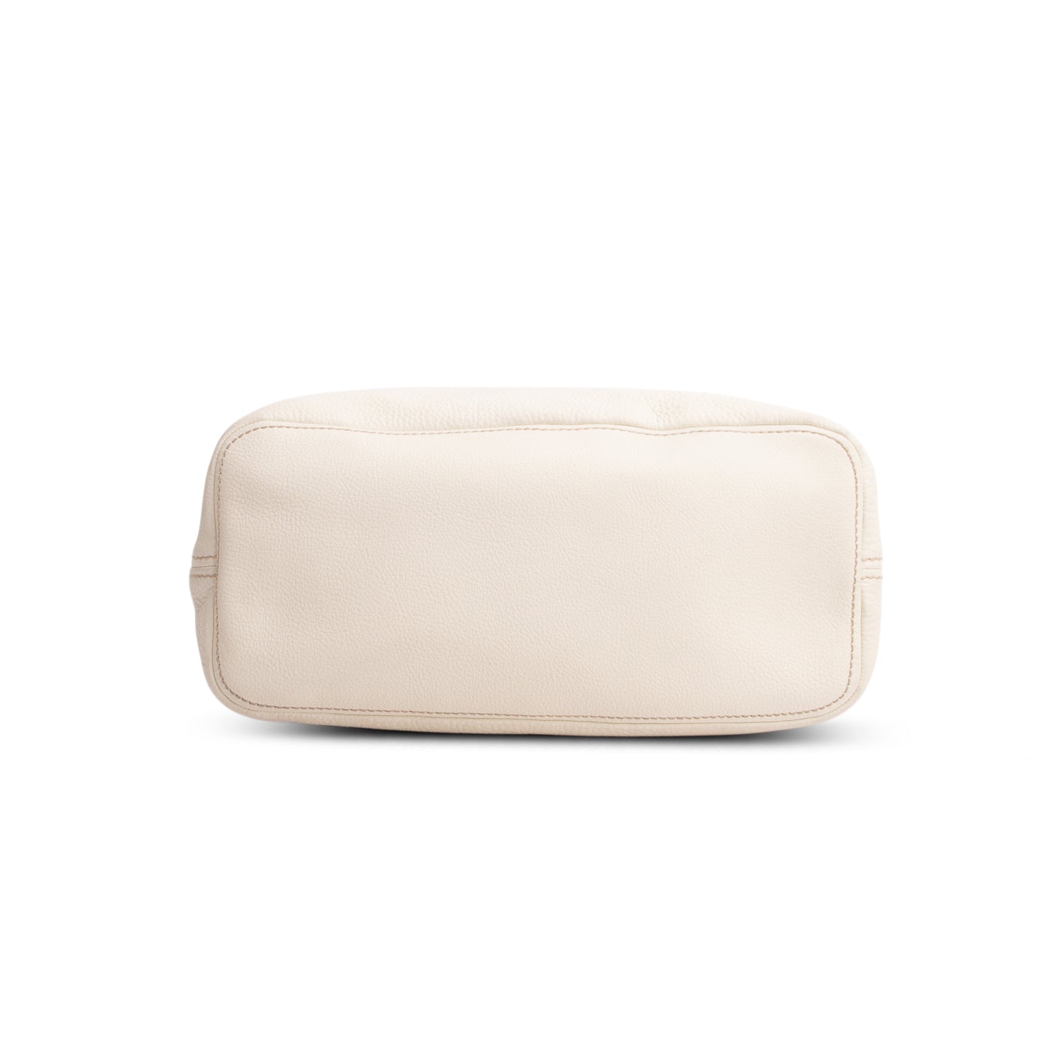 Prada White Vitello Daino Hobo