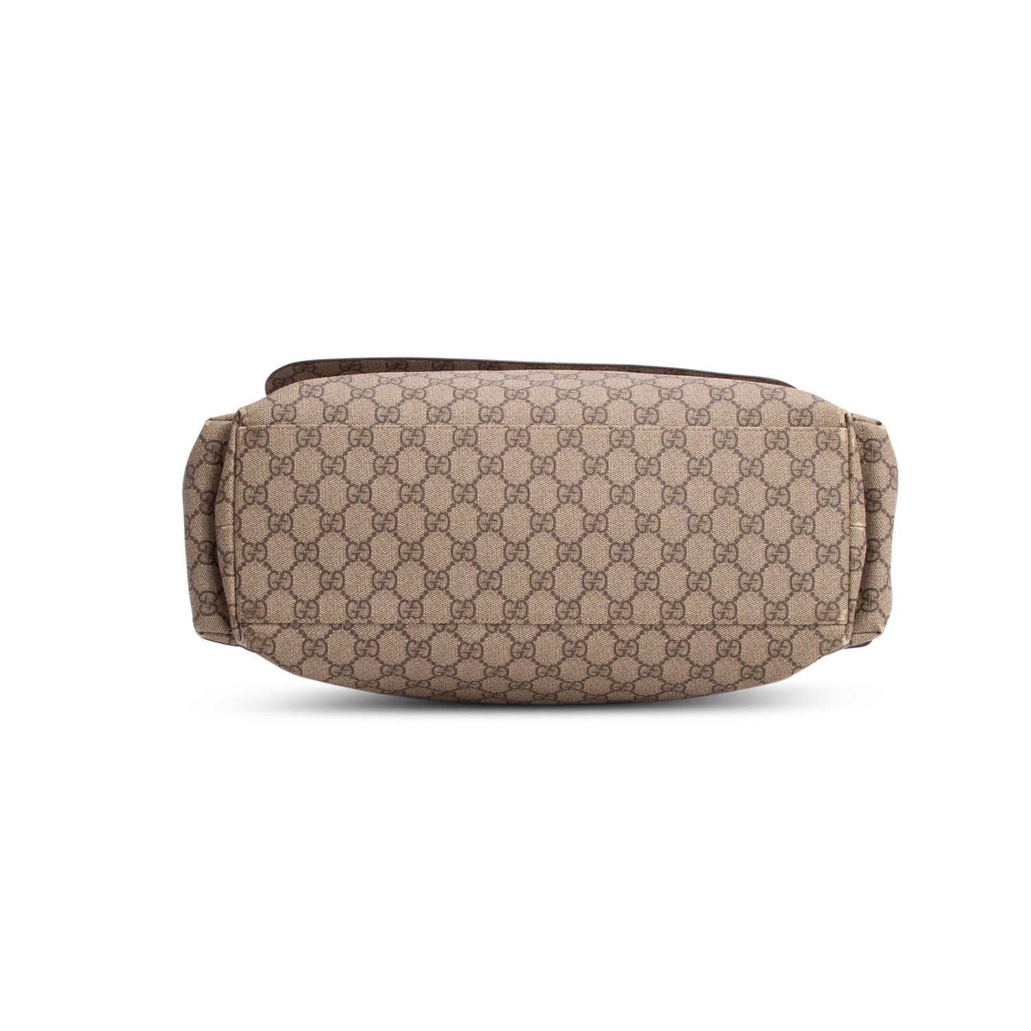 Gucci Beige GG Supreme Monogram Large Diaper Bag