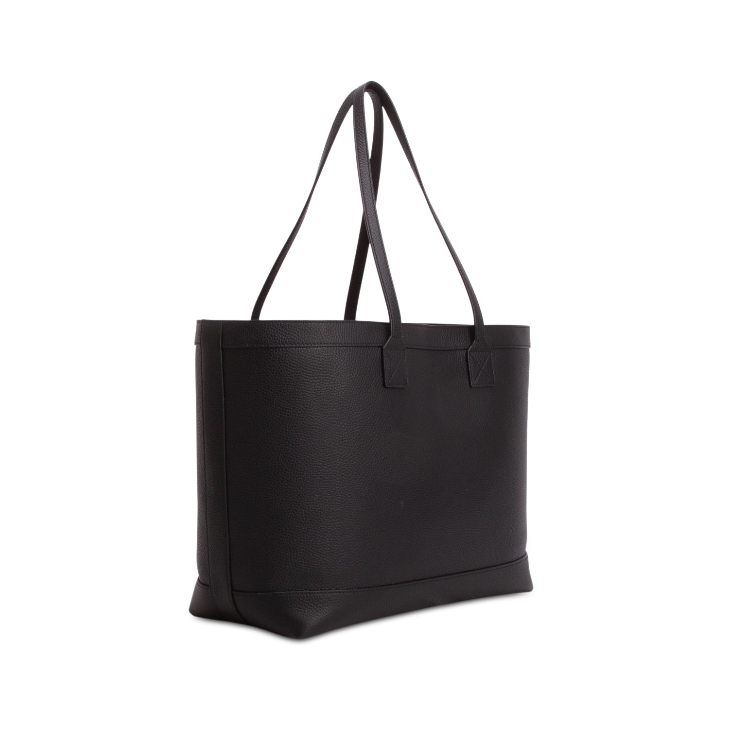 Burberry Black Grainy Calfskin Medium London Tote Bag