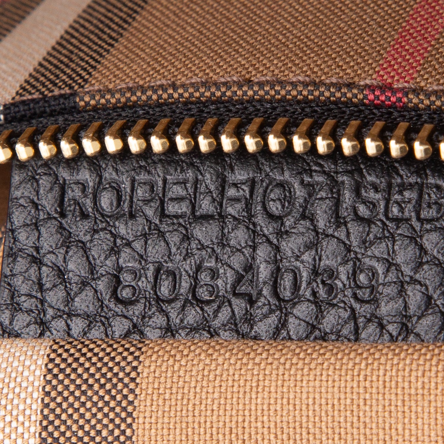 Burberry Black Grainy Calfskin Medium London Tote Bag