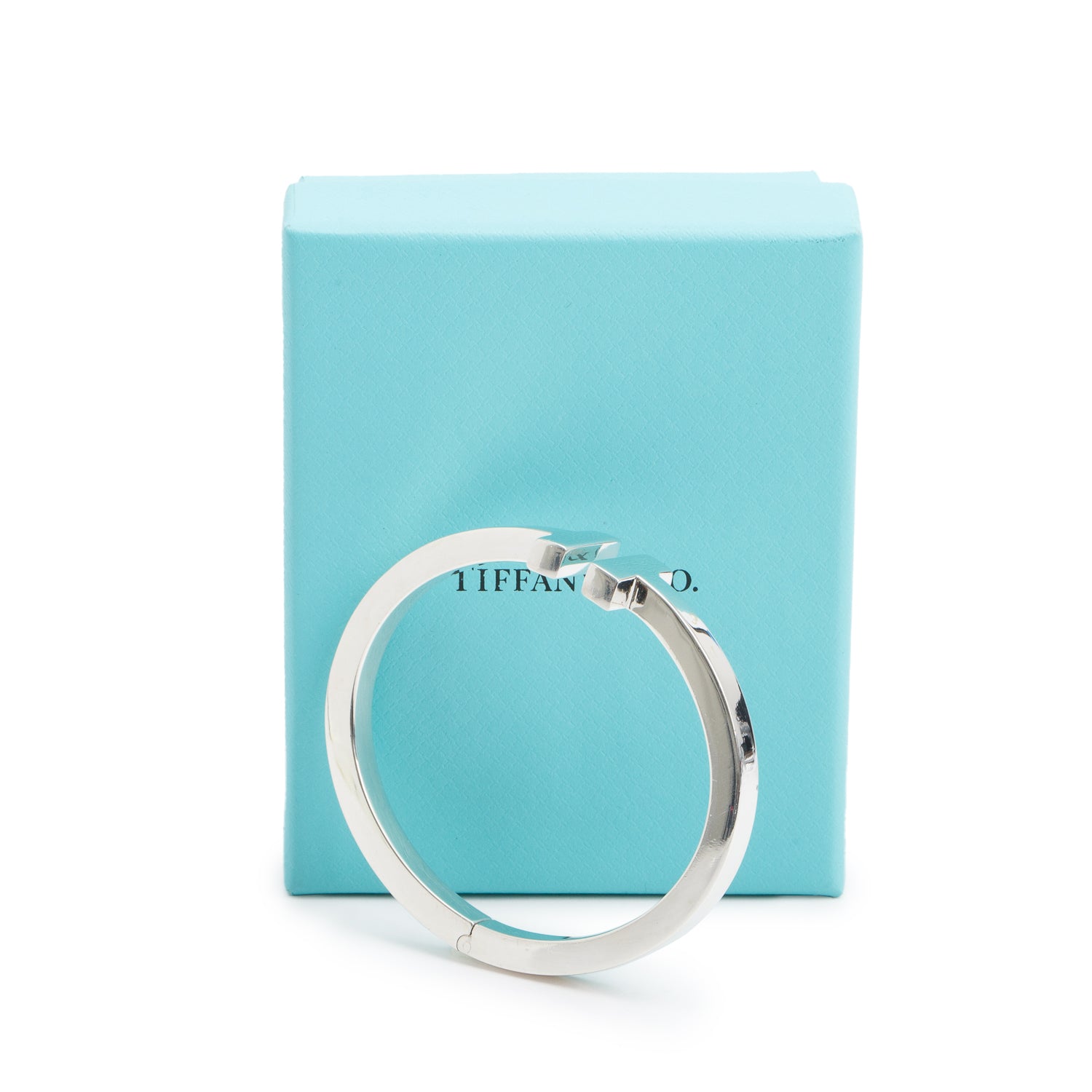 Tiffany & Co. Sterling Silver T Square Bracelet w/ Box