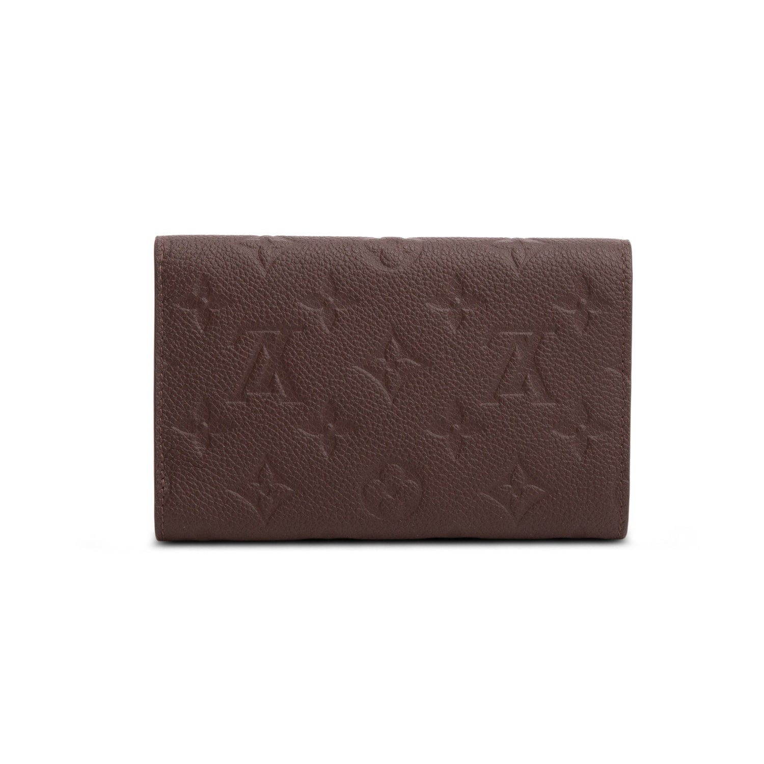 Louis Vuitton Brown Monogram Empreinte Leather Curieuse Compact Wallet w/ Box