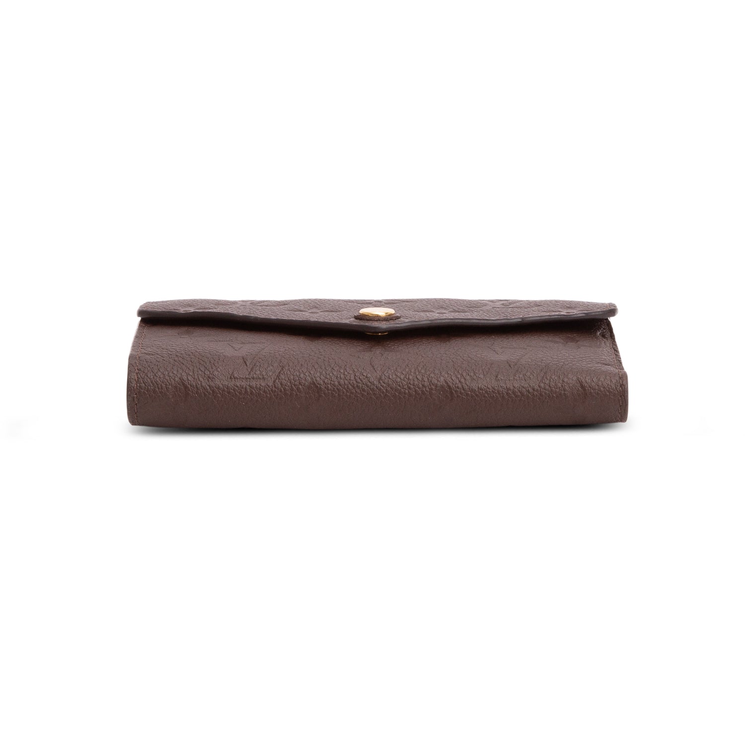 Louis Vuitton Brown Monogram Empreinte Leather Curieuse Compact Wallet w/ Box