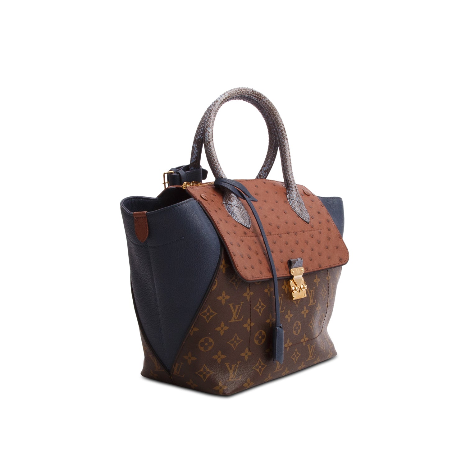 Louis Vuitton Monogram Ostrich Python Majestueux PM