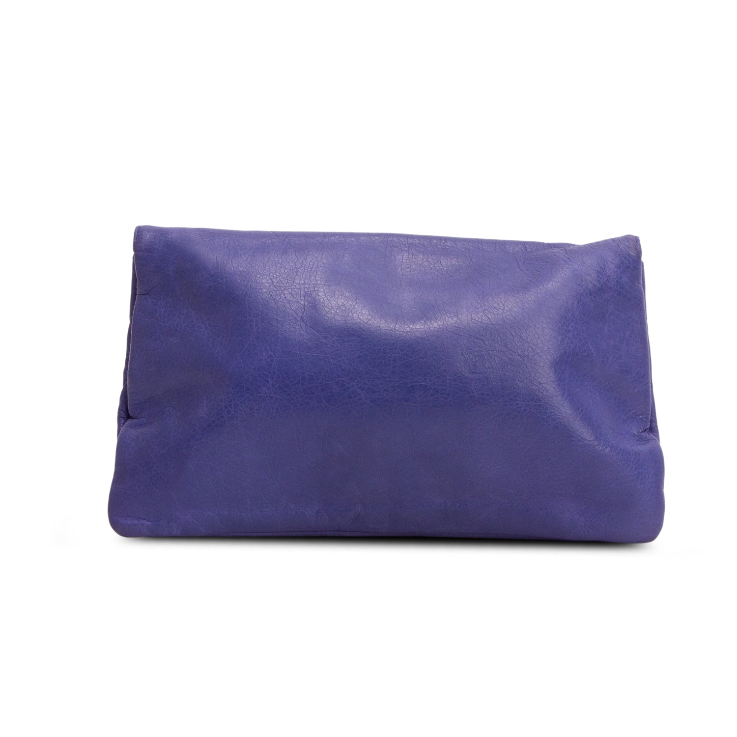 Balenciaga Purple Agneau Leather Giant 12 Envelope Clutch