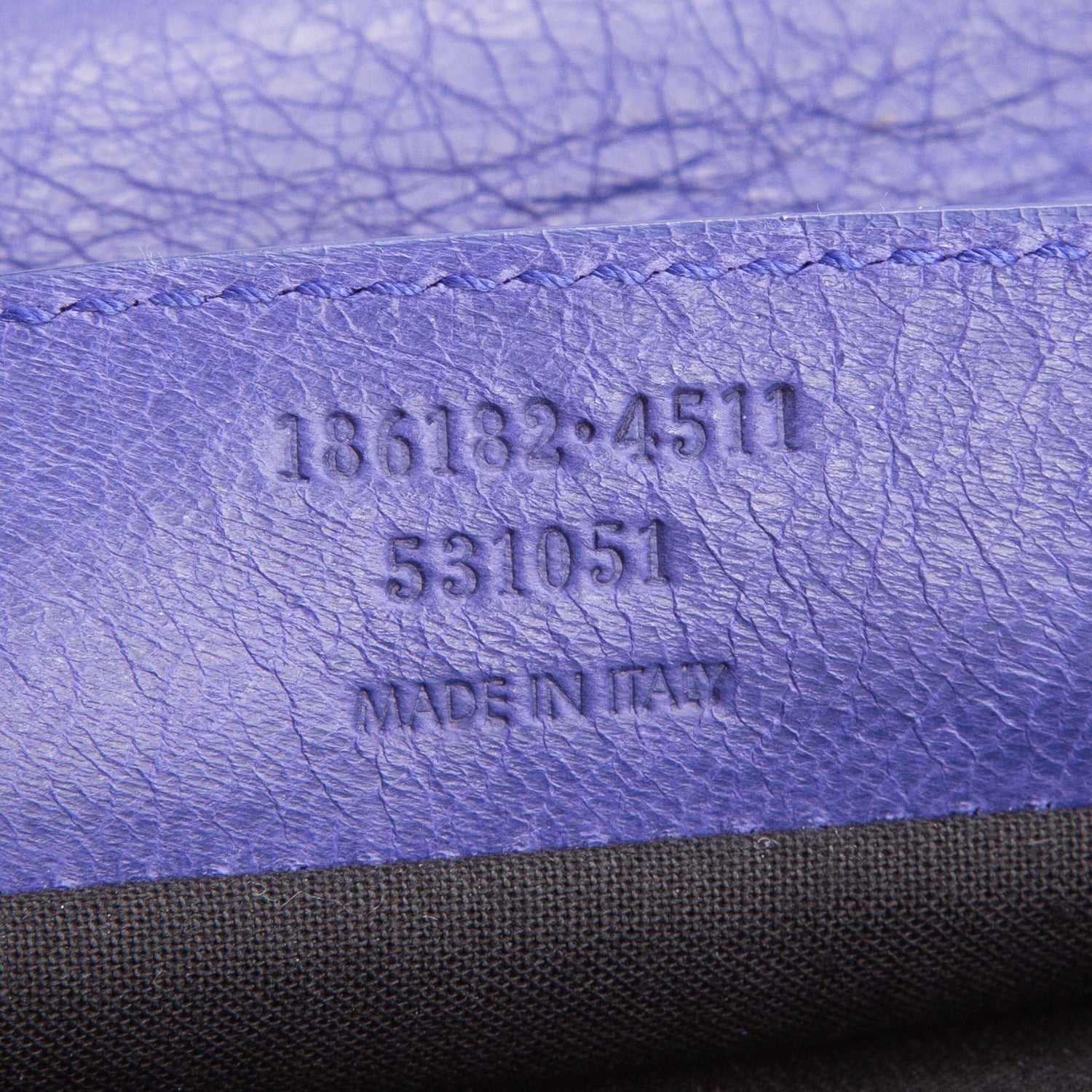 Balenciaga Purple Agneau Leather Giant 12 Envelope Clutch