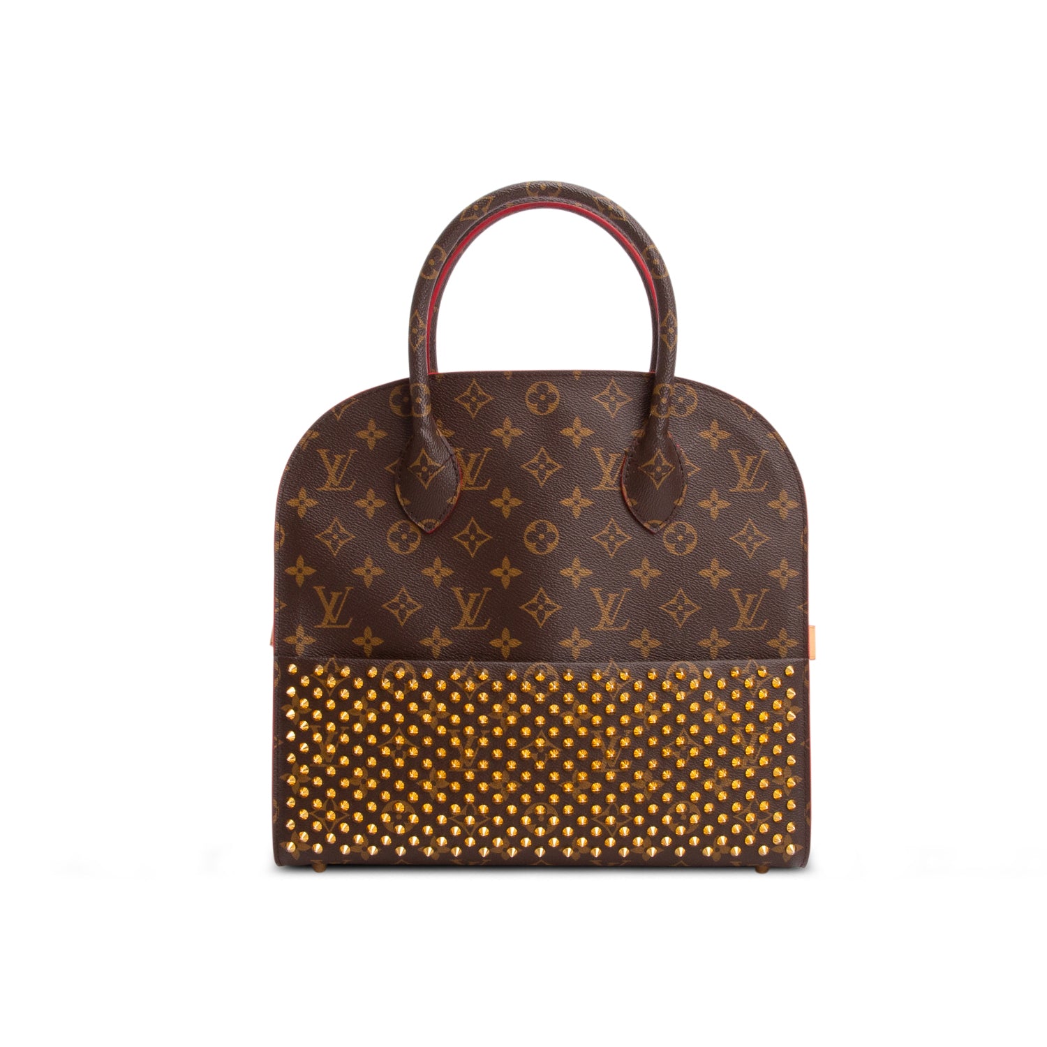 Louis Vuitton x Christian Louboutin Monogram Calf Hair Spikes Iconoclasts Tote