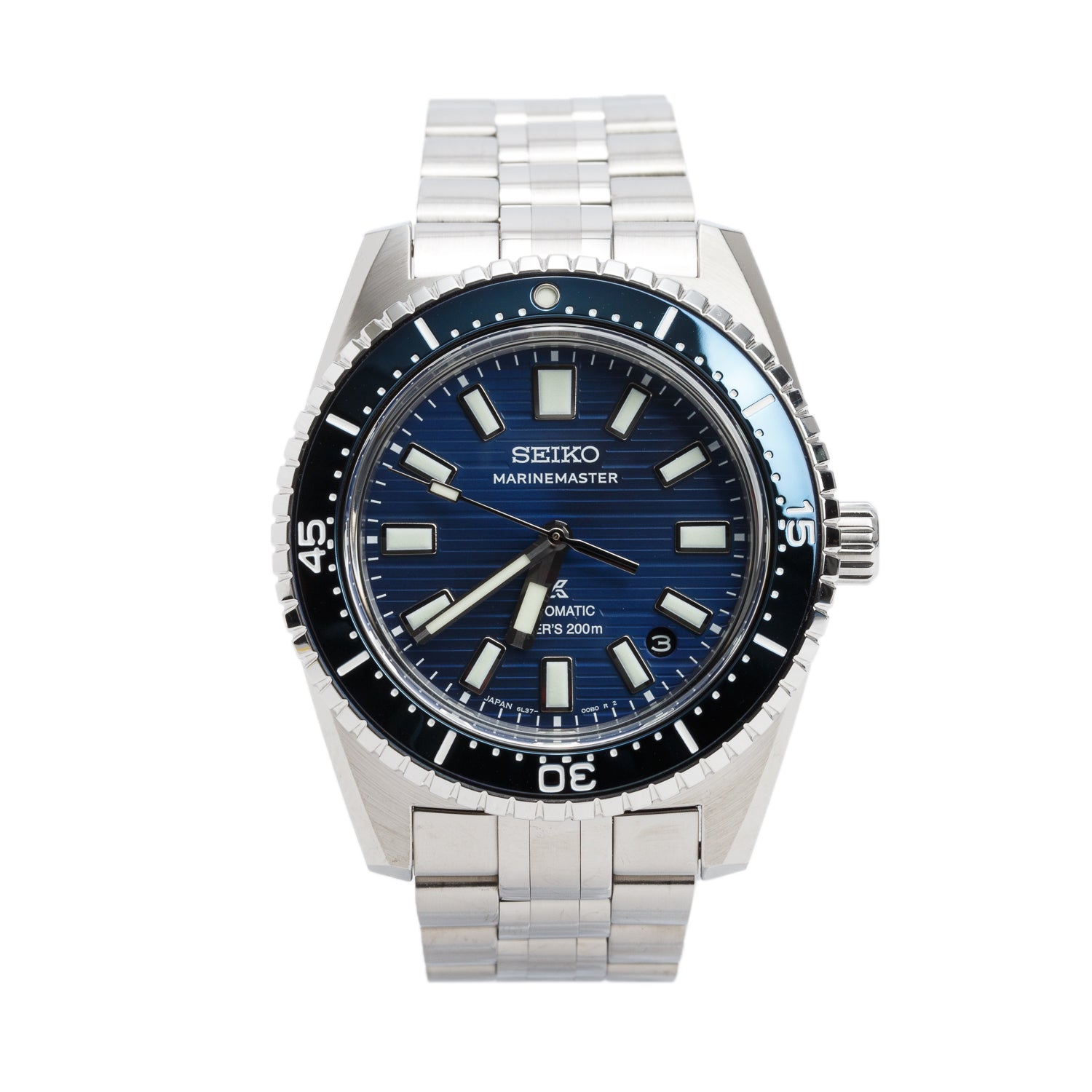 Seiko 2026 Stainless Steel Prospex Marinemaster 39 MM Automatic Watch Blue Dial SJE119 w/ Box & Papers