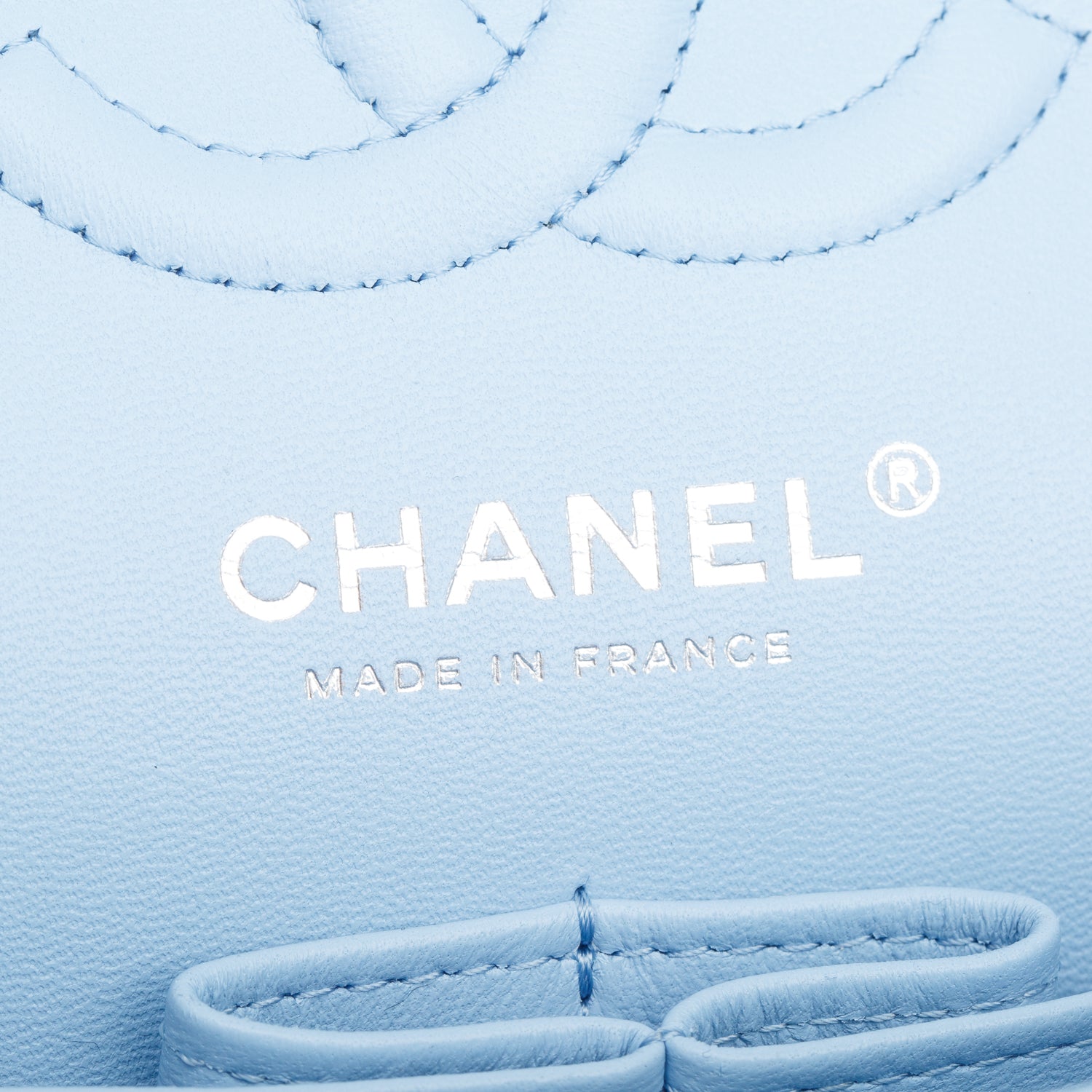 Chanel Blue Denim Quilted Small Double Flap Bag w/ Box