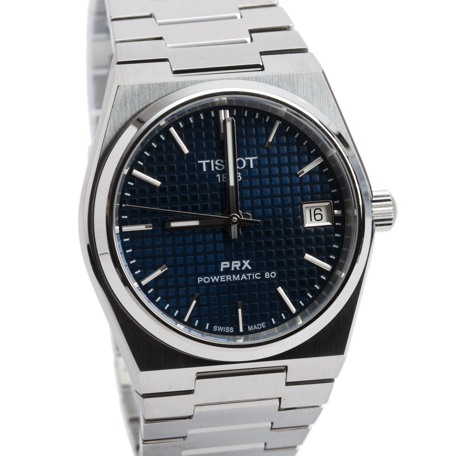 Tissot 2024 Stainless Steel PRX 35 MM Powermatic 80 Automatic Watch Blue Dial w/ Box & Papers