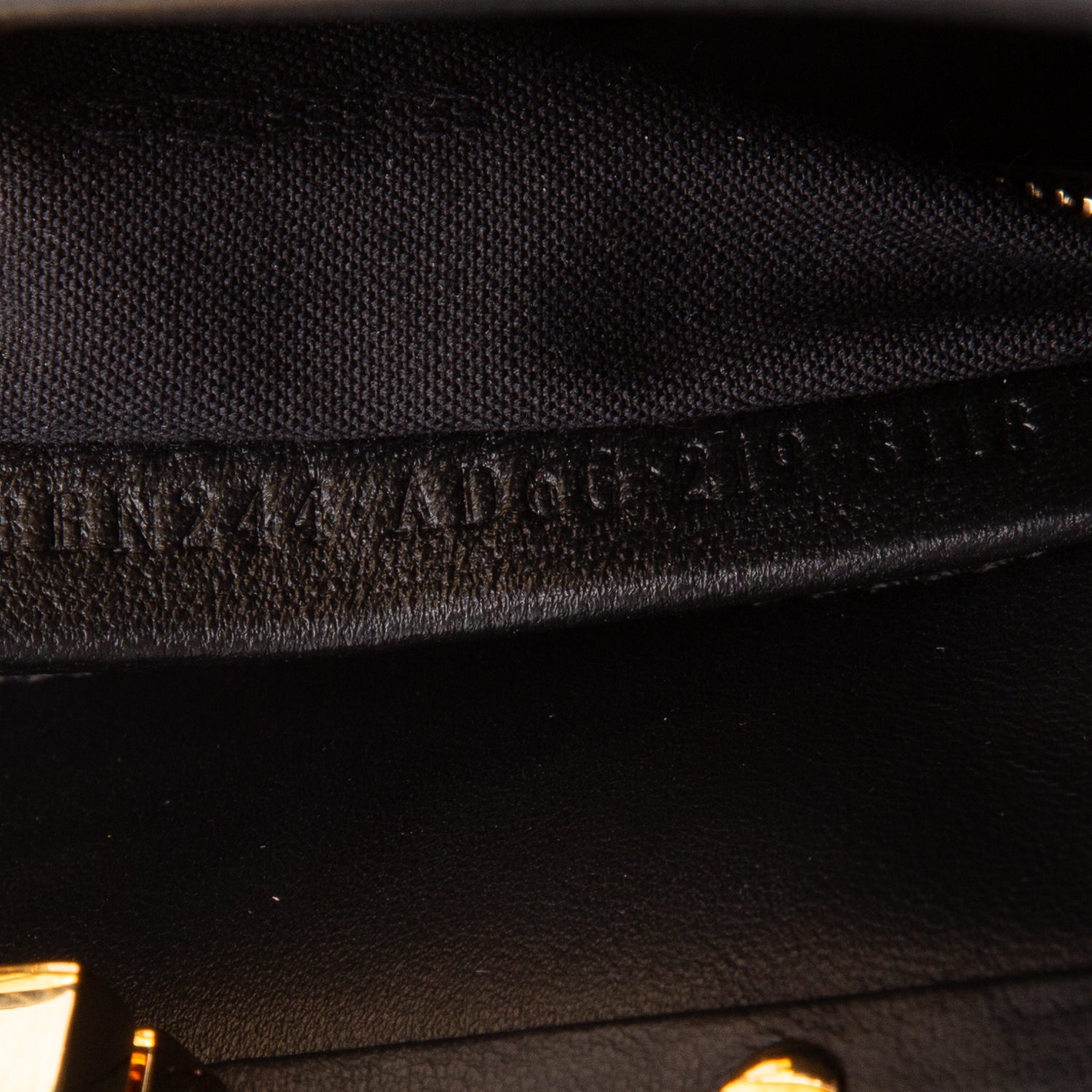 Fendi 2022 Black Lambskin Mini Peekaboo Bag w/ Box, Receipt & Strap