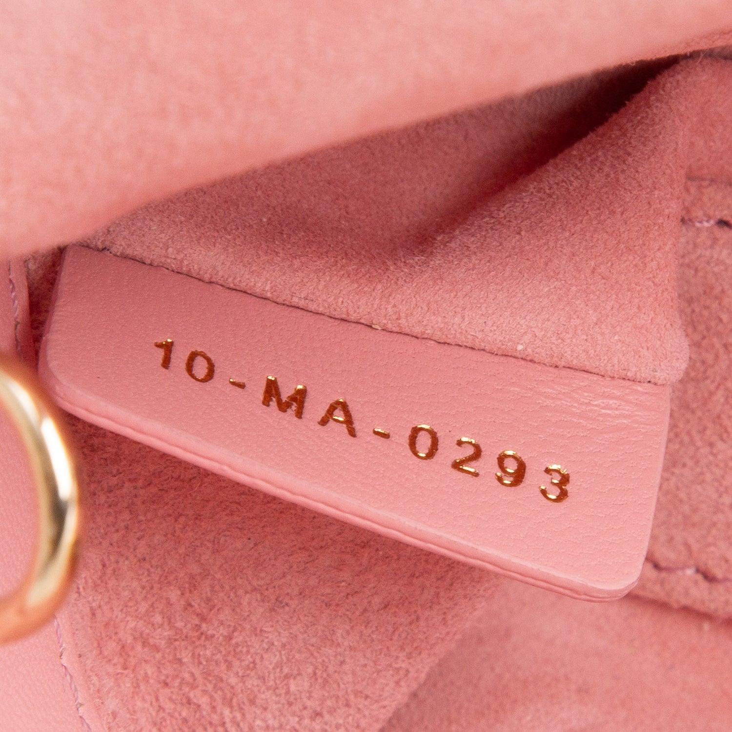 Christian Dior 2023 Pink Lambskin Cannage Amour Micro Lady D-Joy w/ Box & Straps
