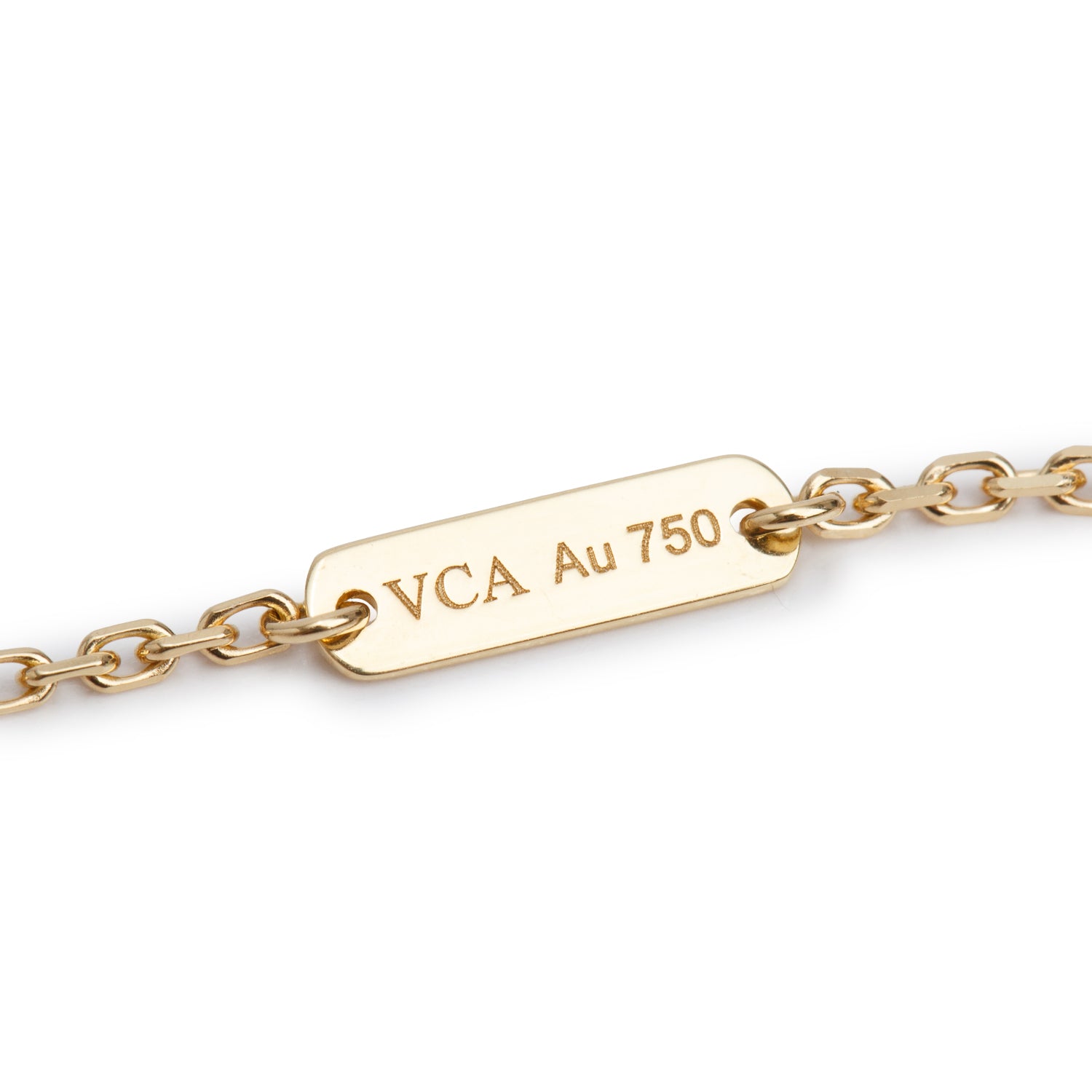 Van Cleef & Arpels 2025 18k Yellow Gold Vintage Alhambra Guilloche Pendant Necklace w/ Box & Certificate